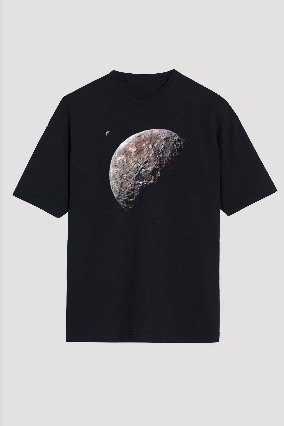 Plüton Siyah Unisex Tişört T-Shirt - TişörtFabrikası