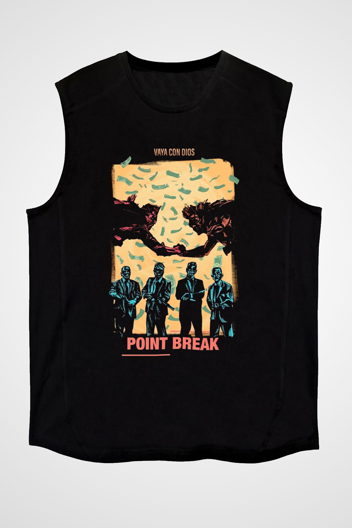 Point Break Siyah Unisex  Kolsuz Tişört