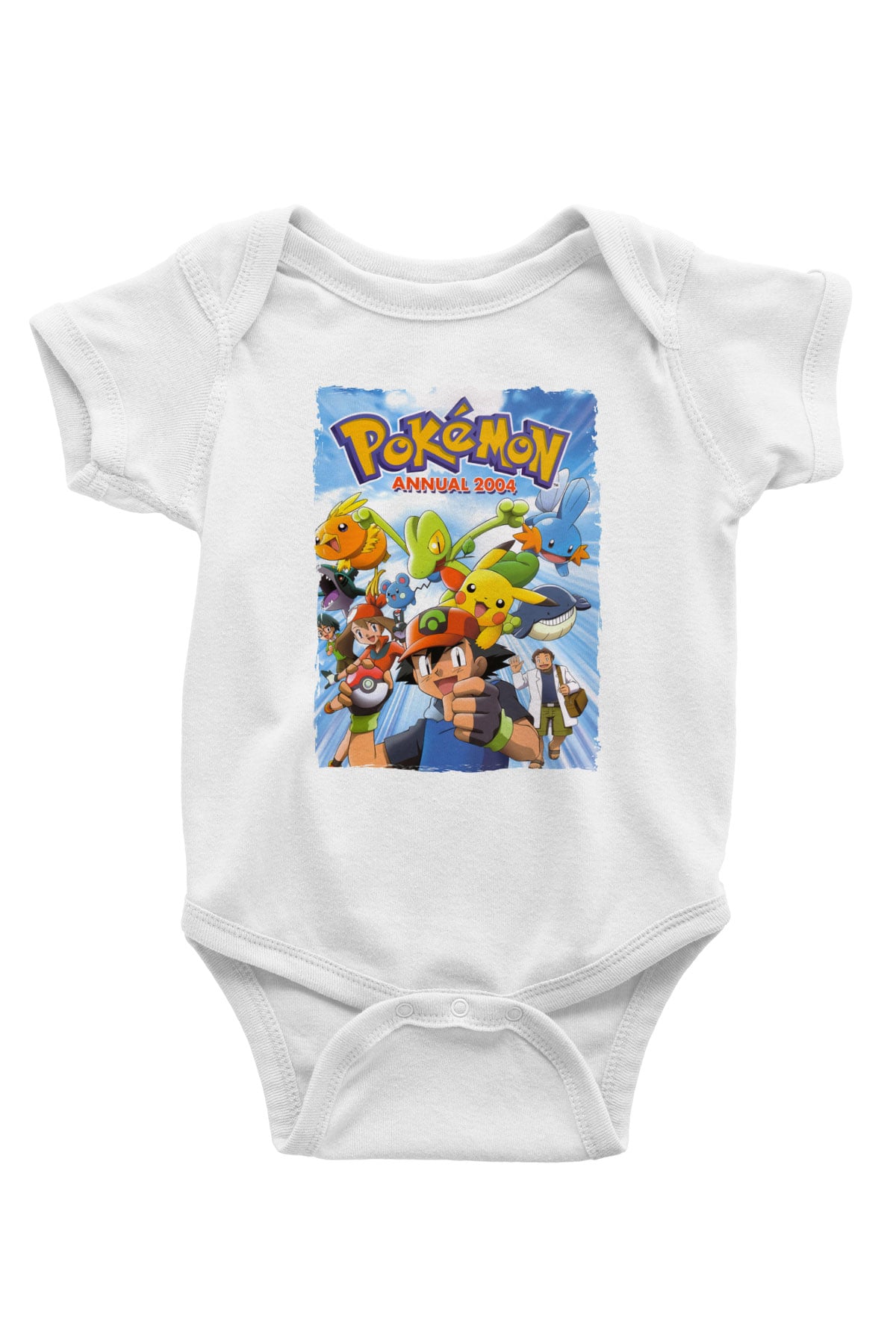 Pokemon Beyaz Bebek Body - Zıbın