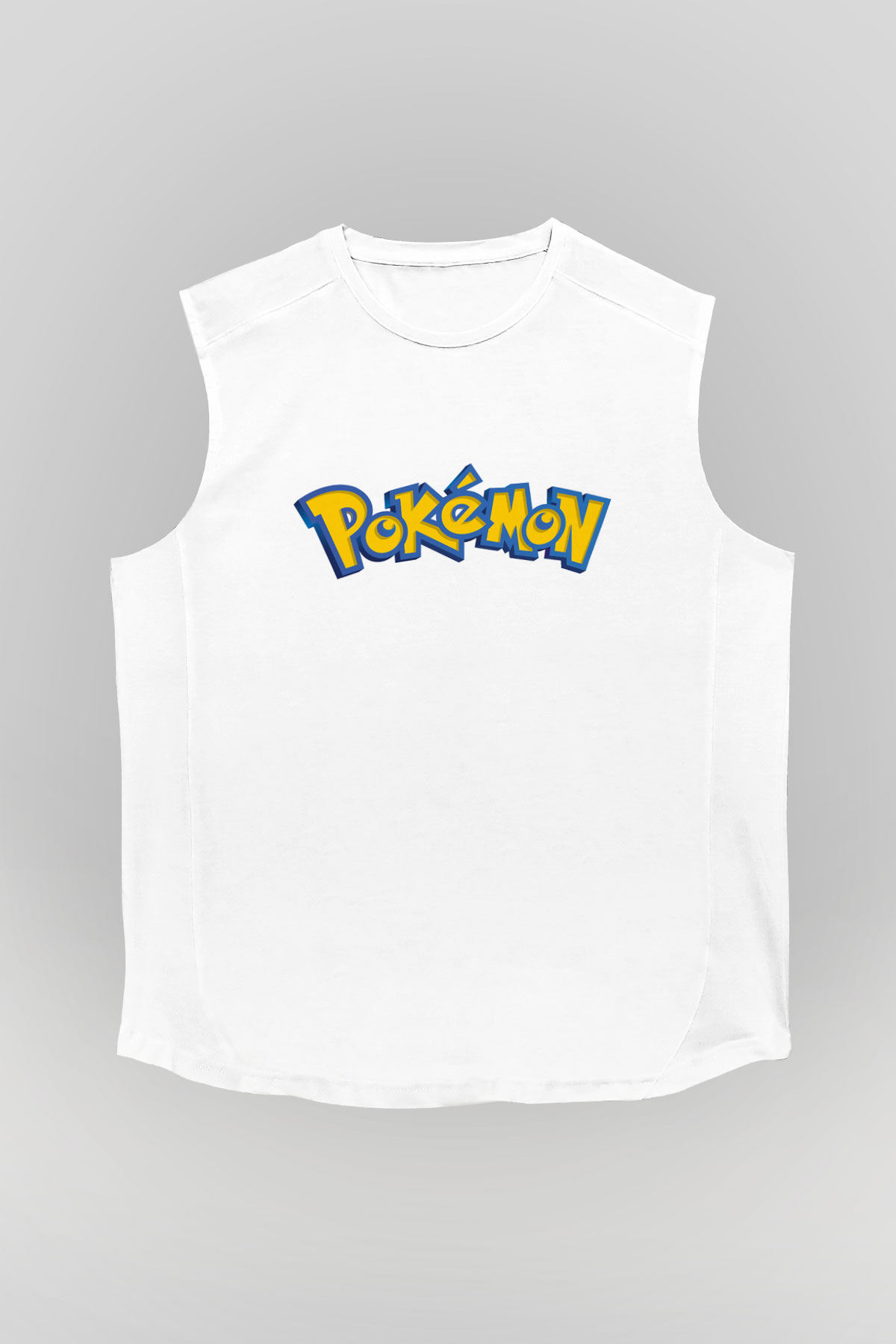 Pokemon Beyaz Unisex Kolsuz Tişört