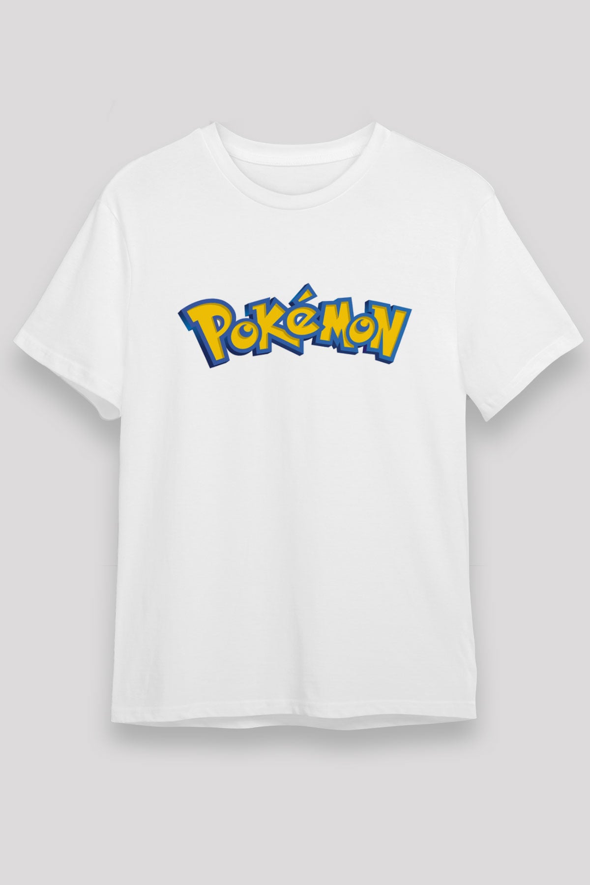 Pokemon Beyaz Unisex Tişört T-Shirt
