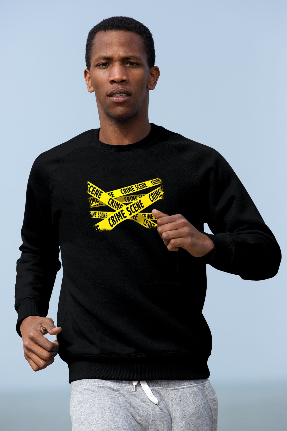 Polis Siyah Unisex Sweatshirt