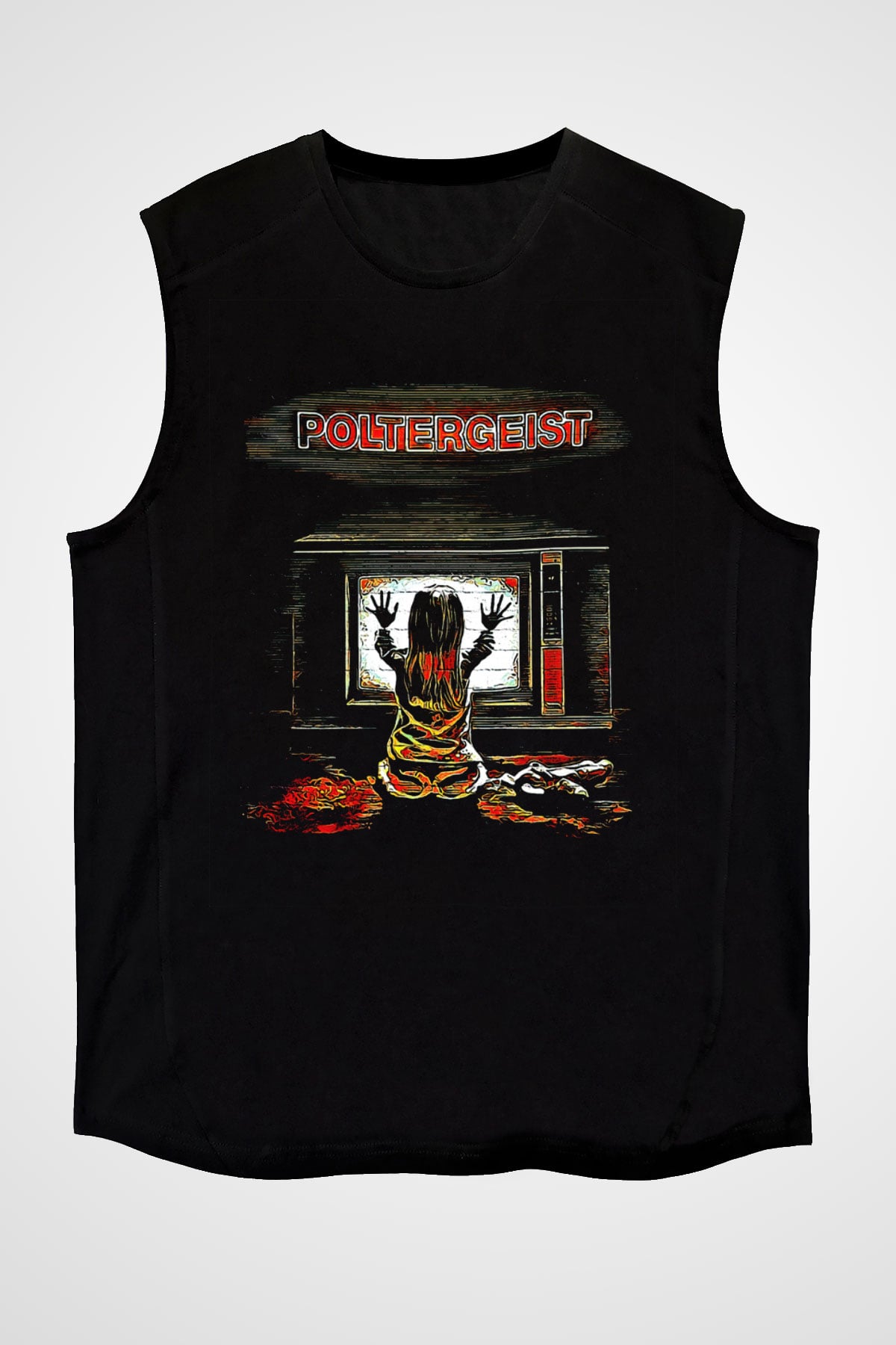 Poltergeist Siyah Unisex  Kolsuz Tişört