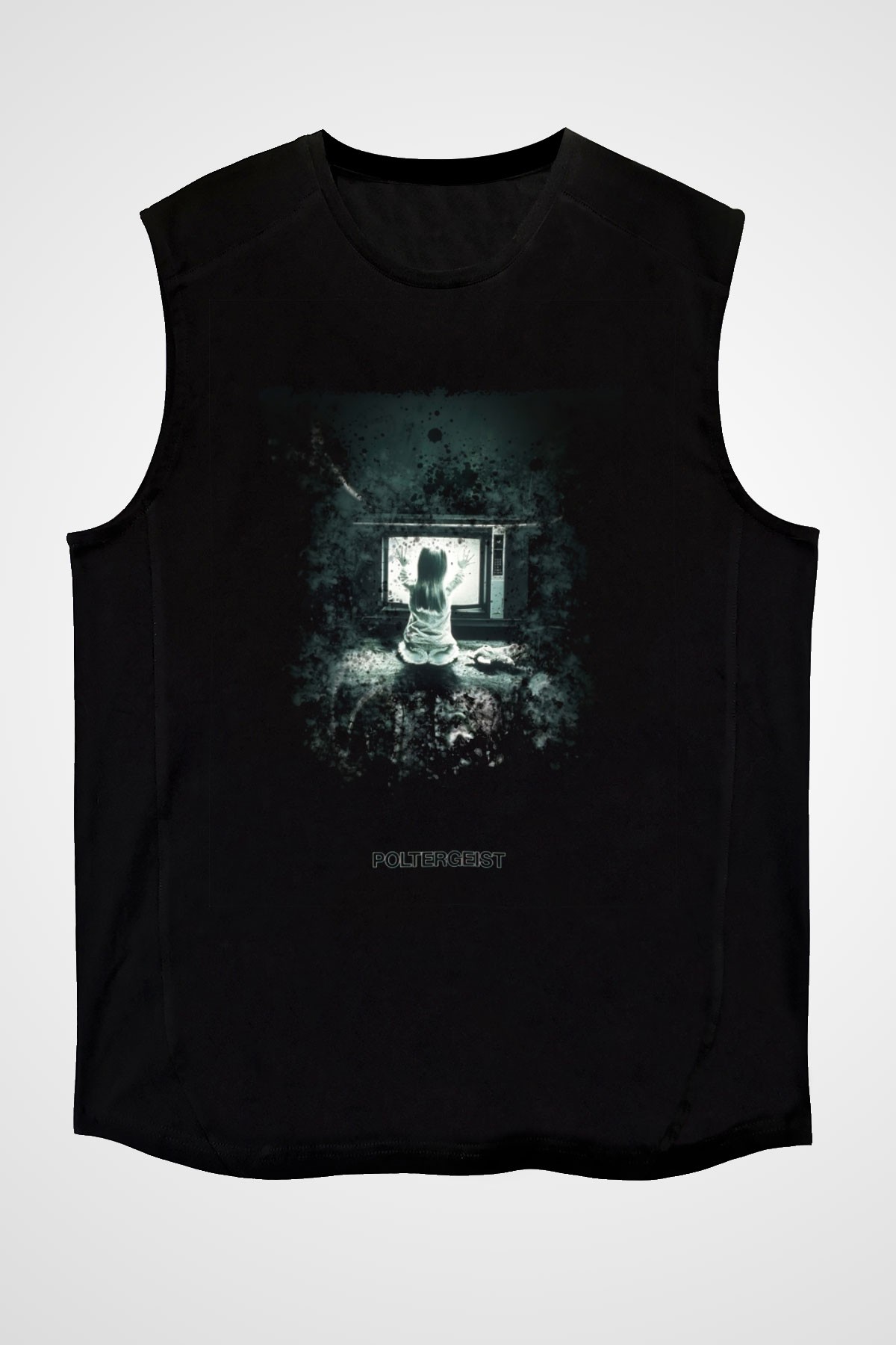 Poltergeist Siyah Unisex  Kolsuz Tişört