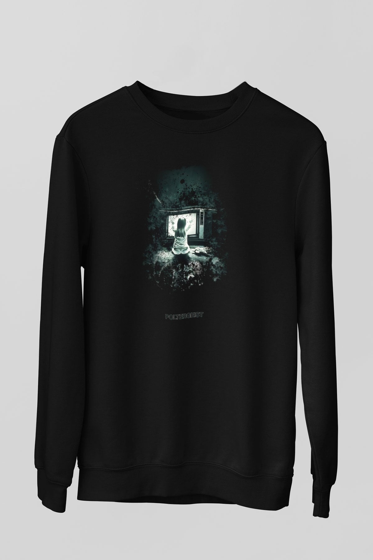 Poltergeist Siyah Unisex  Sweatshirt