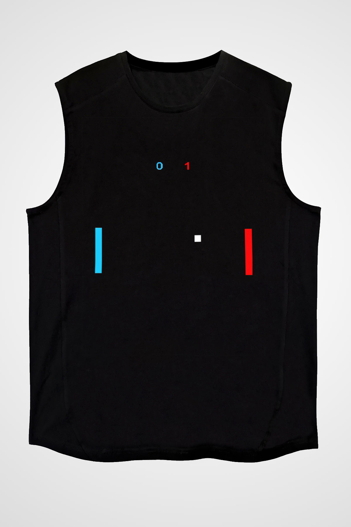Pong Siyah Unisex  Kolsuz Tişört