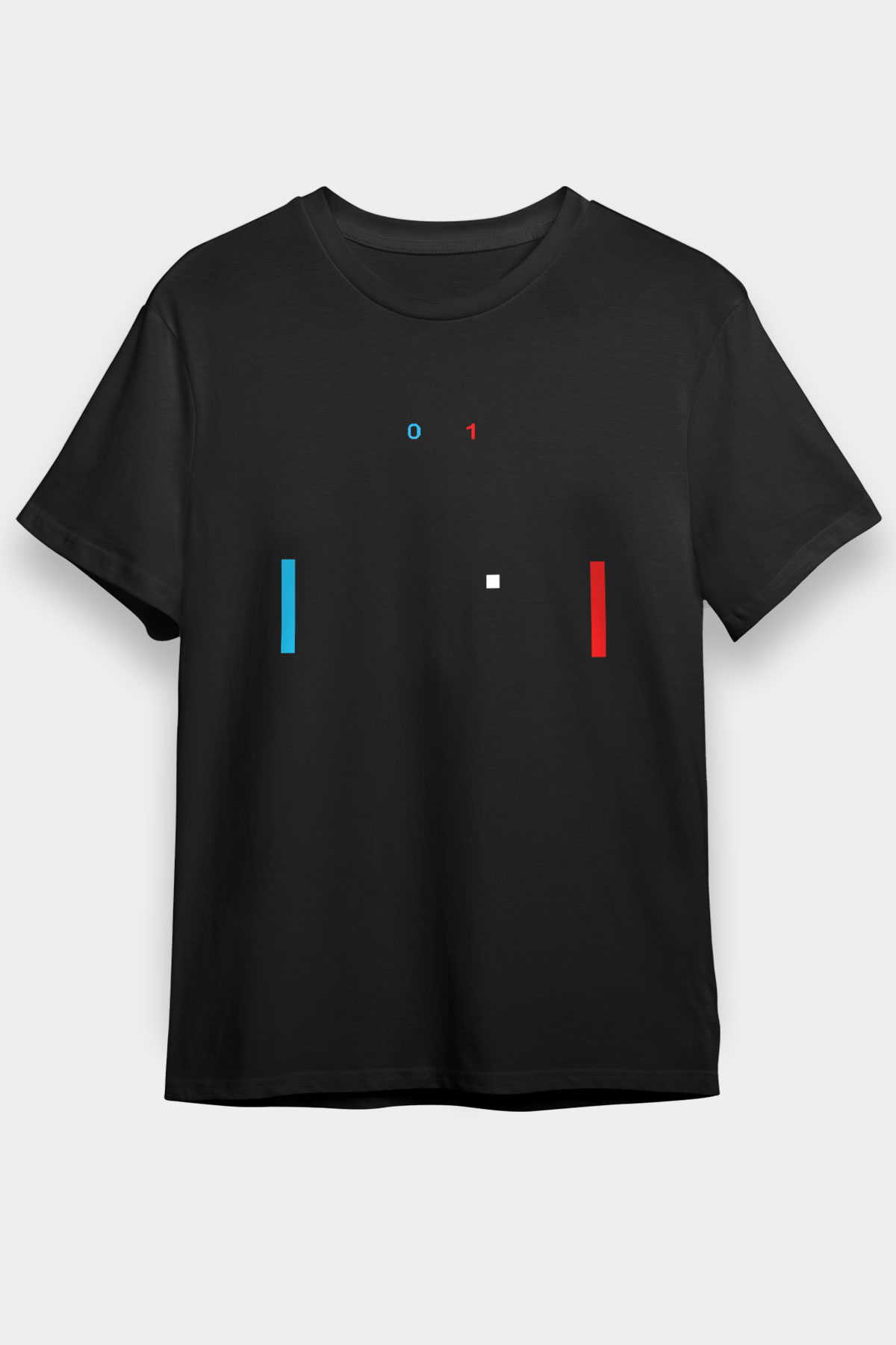 Pong Siyah Unisex Tişört