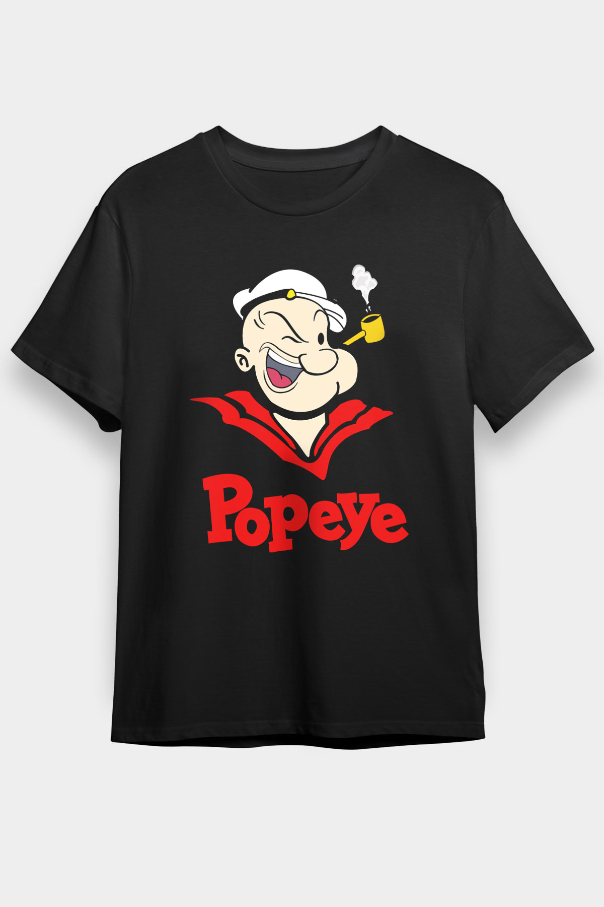Popeye Siyah Unisex Tişört