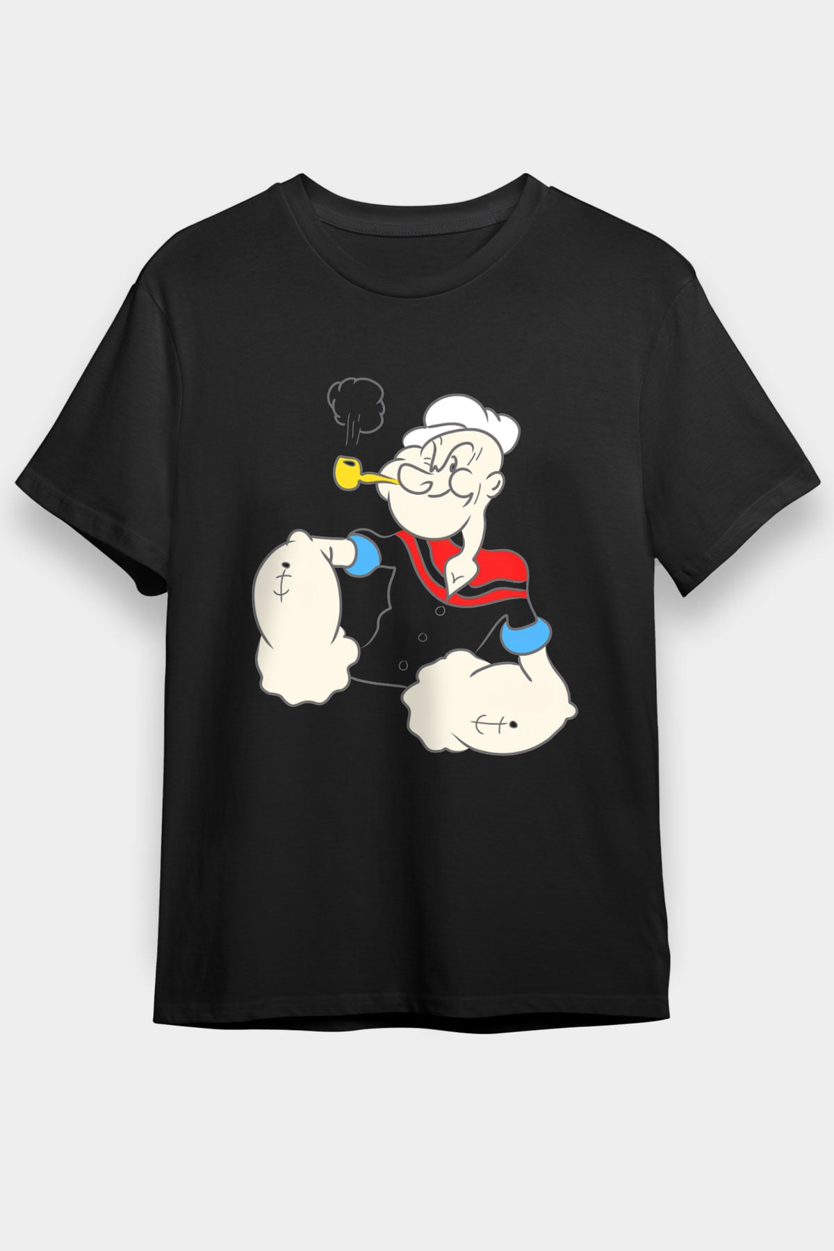 Popeye Siyah Unisex Tişört