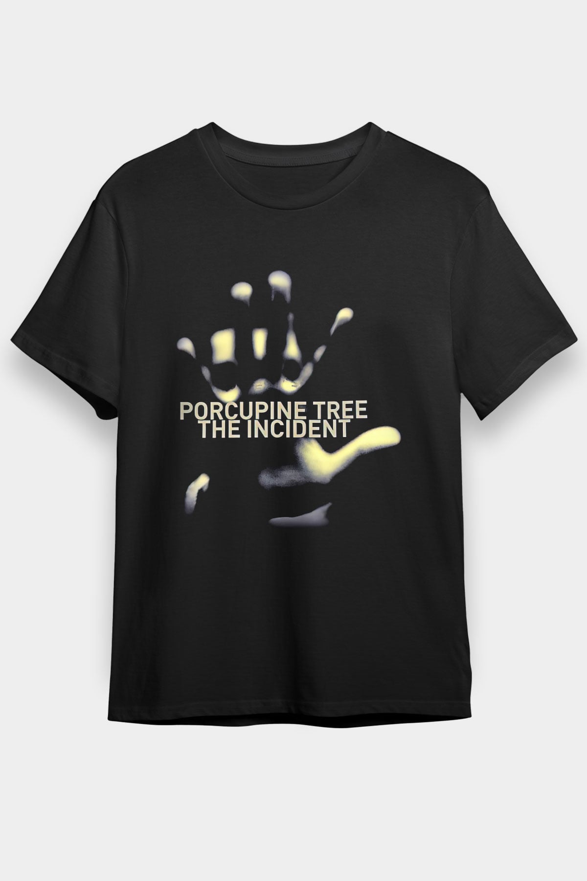 Porcupine Tree Baskılı Unisex Siyah Tişört - Tshirt