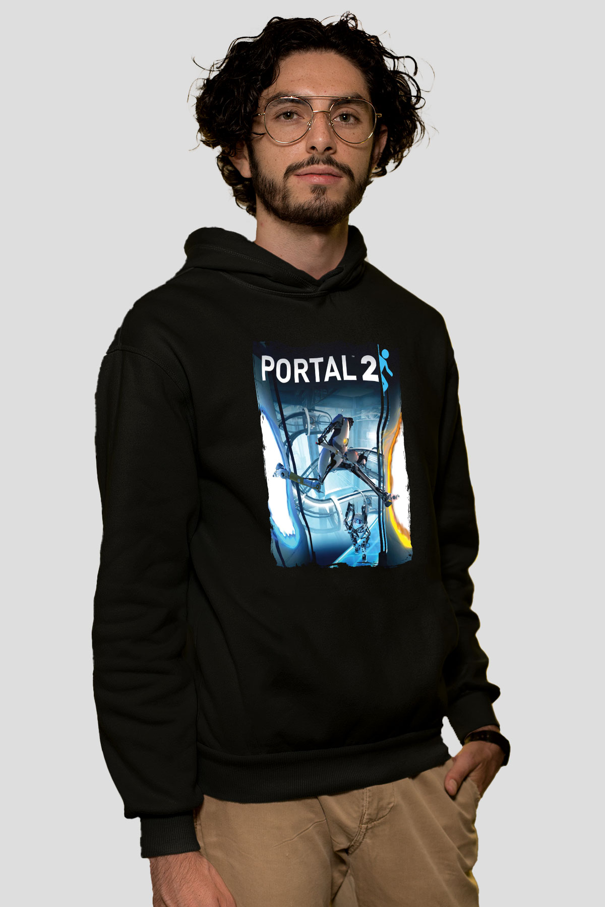 Portal Siyah Unisex Hoodie