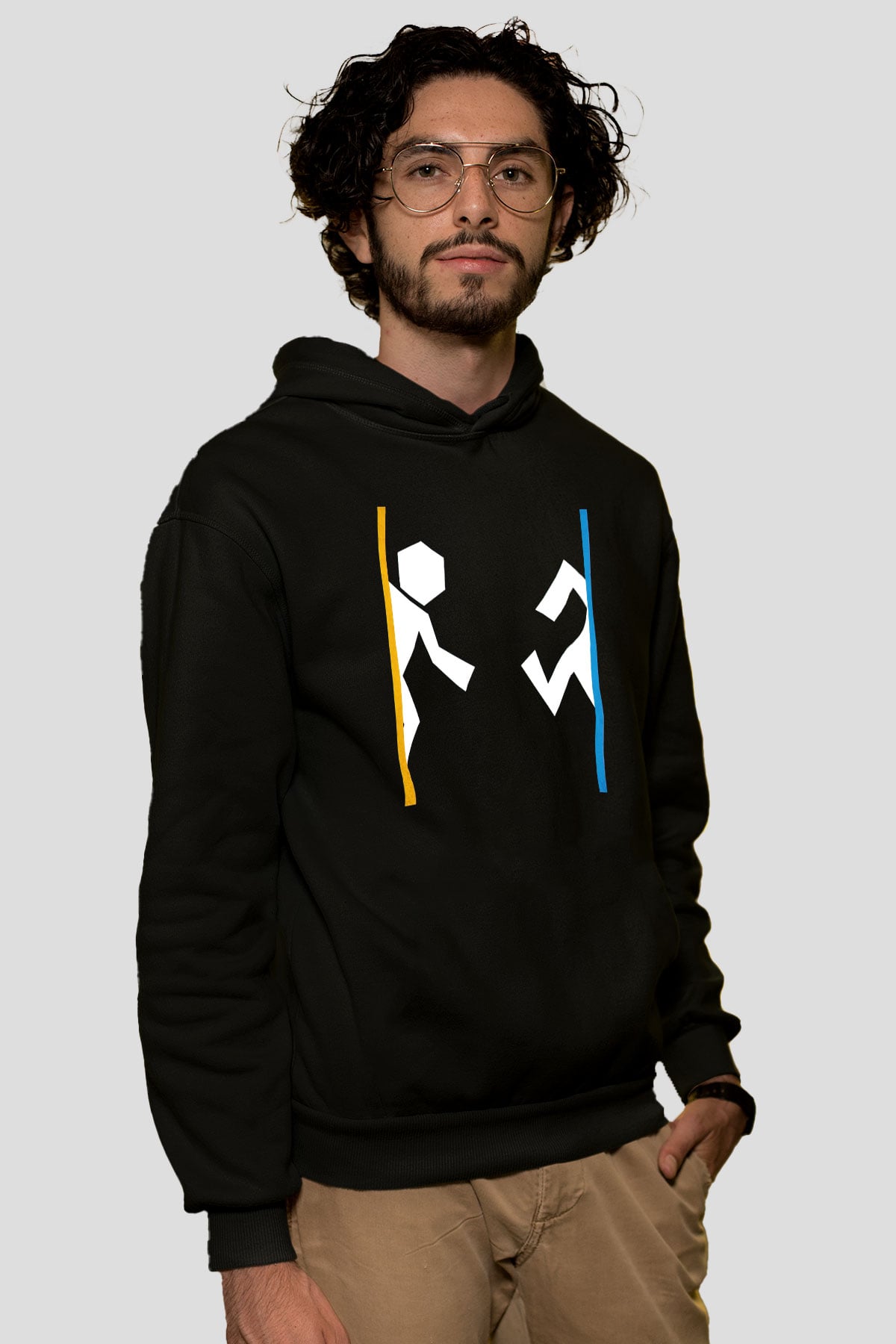 Portal Siyah Unisex Hoodie