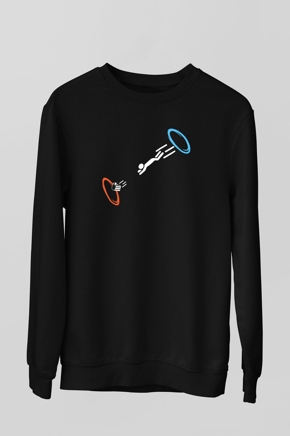 Portal Siyah Unisex Sweatshirt