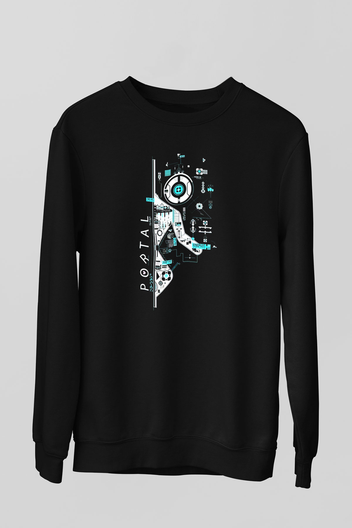 Portal Siyah Unisex Sweatshirt