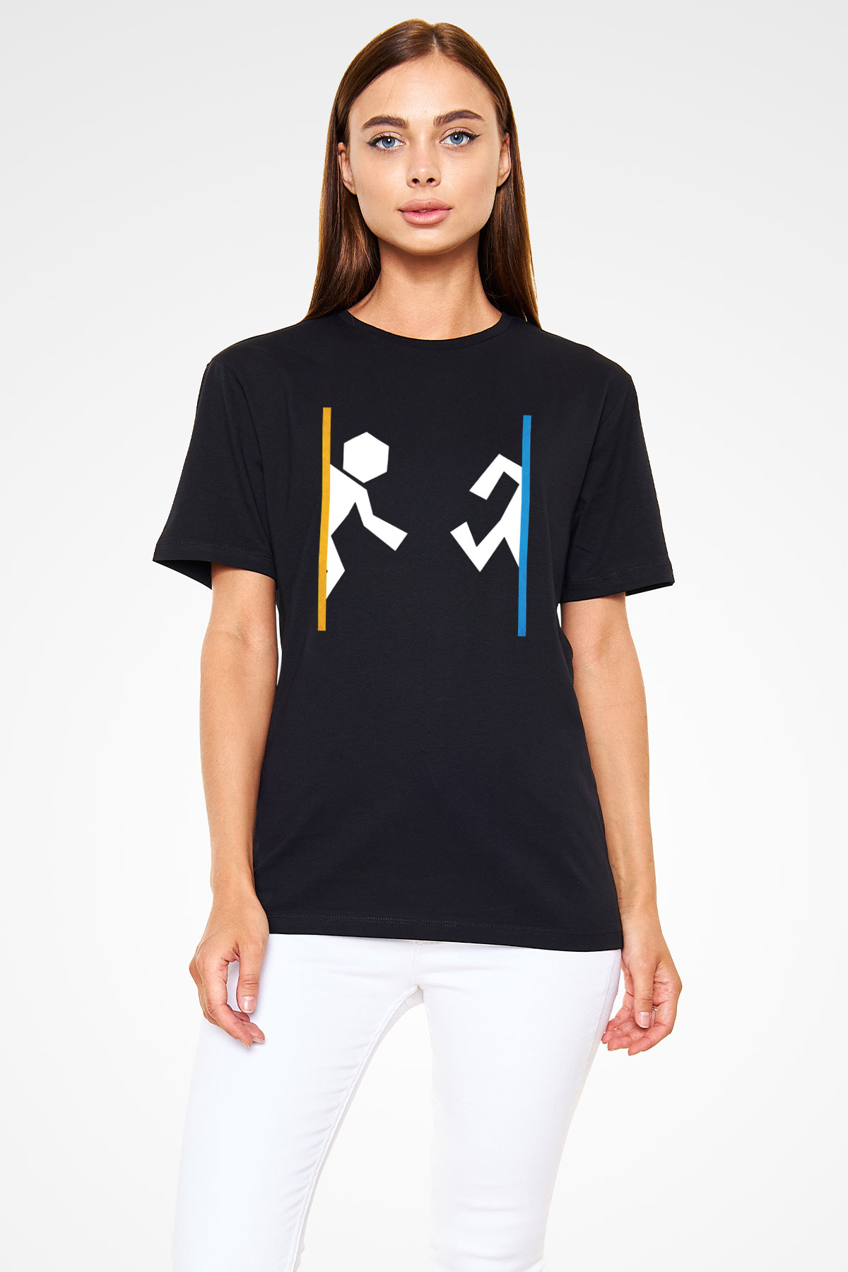 Portal Siyah Unisex Tişört T-Shirt