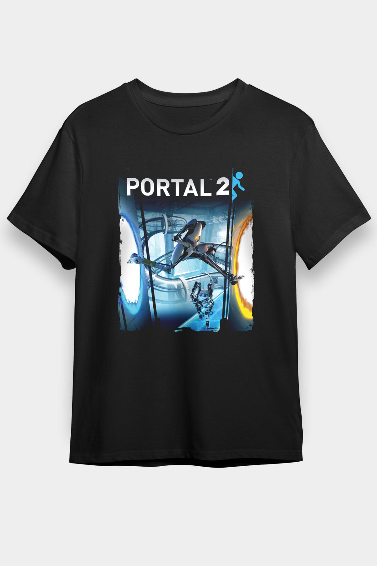 Portal Siyah Unisex Tişört T-Shirt