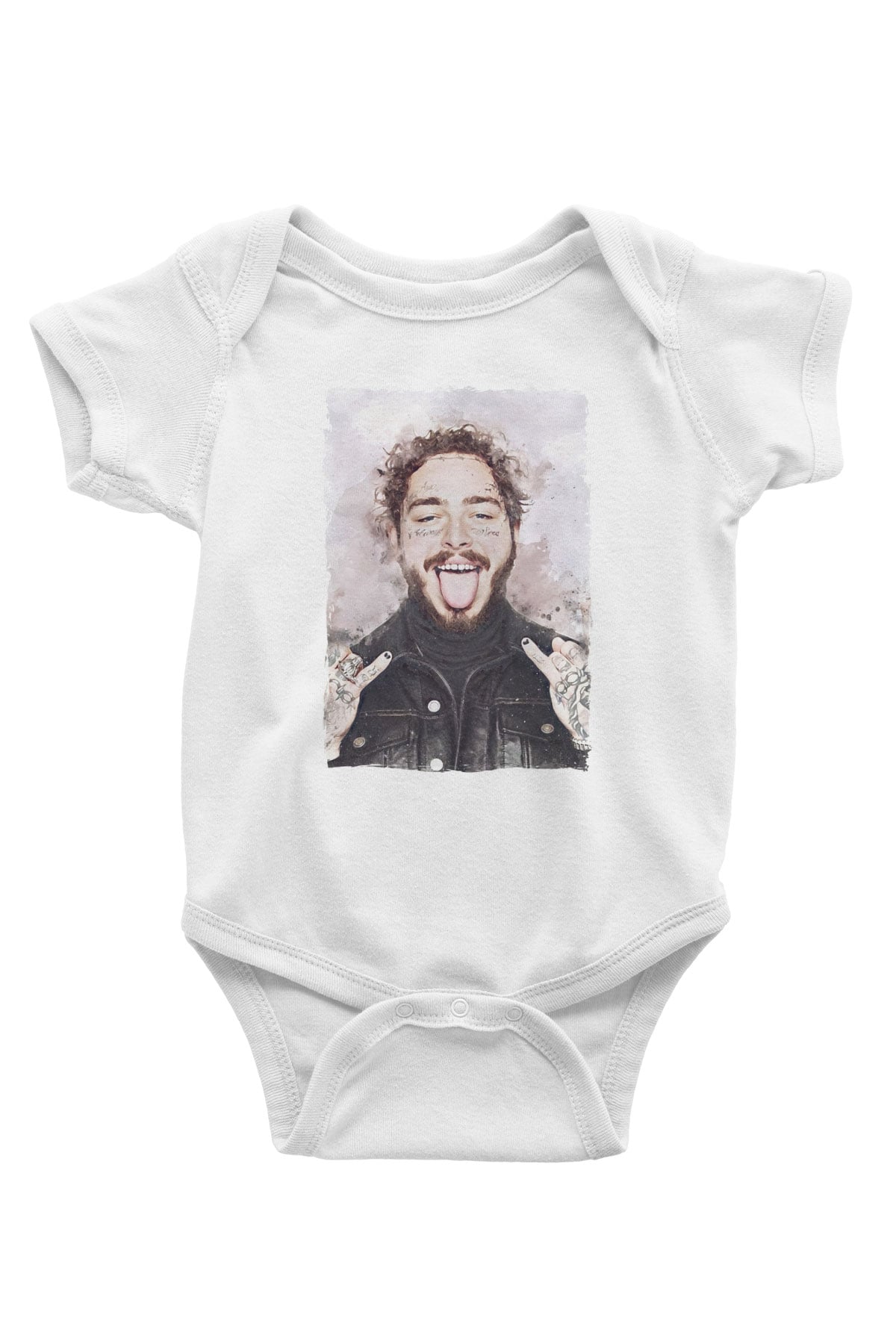 Post Malone Beyaz Bebek Body - Zıbın