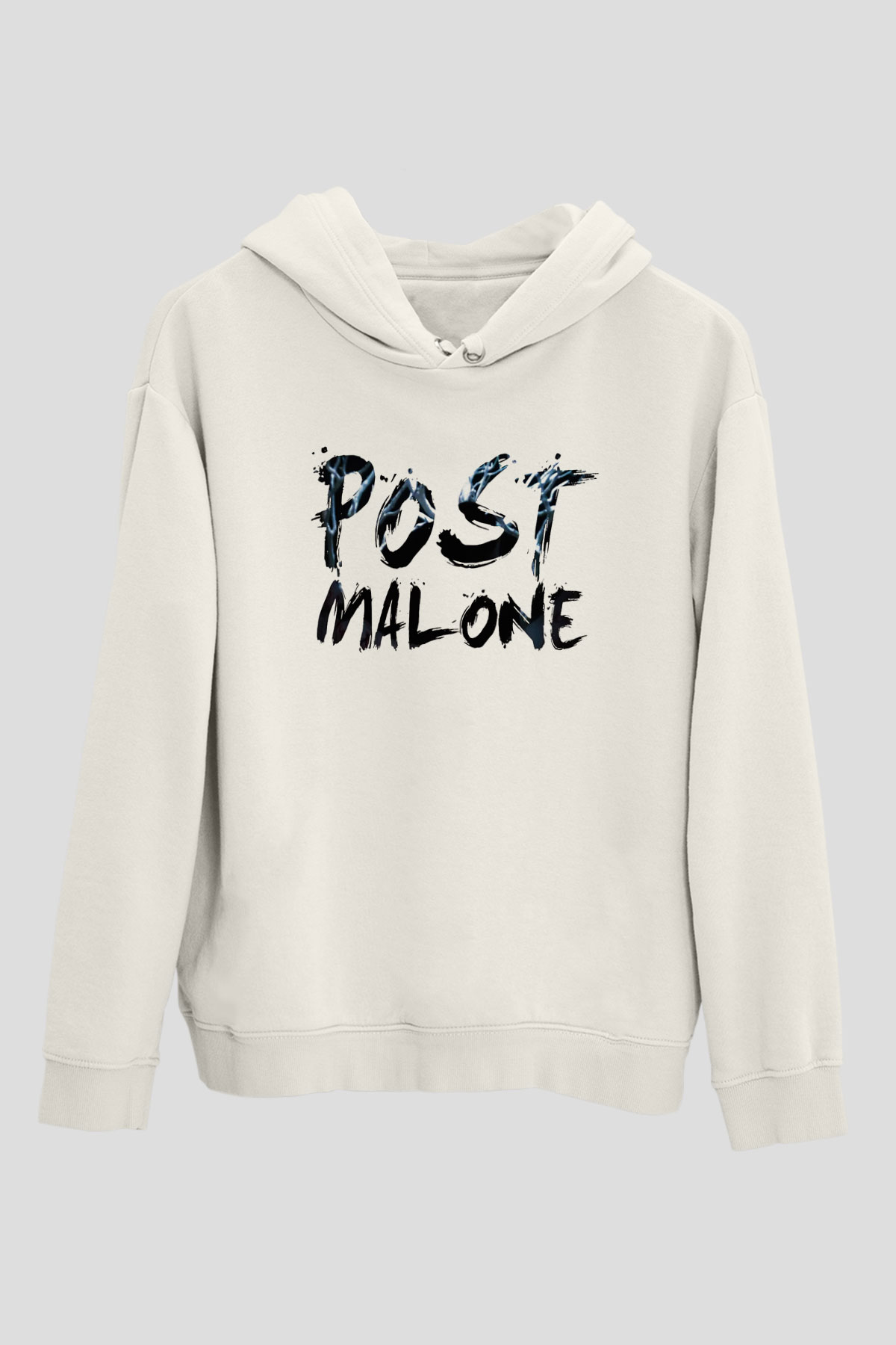 Post Malone Beyaz Unisex Kapşonlu Sweatshirt