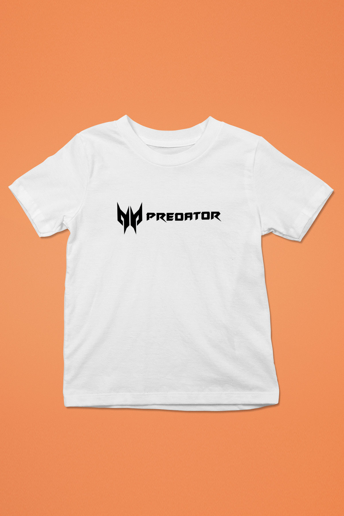 Predator Baskılı Beyaz Unisex Çocuk Tişört