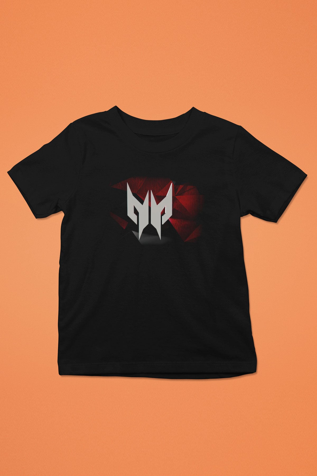 Predator Baskılı Siyah Unisex Çocuk Tişört