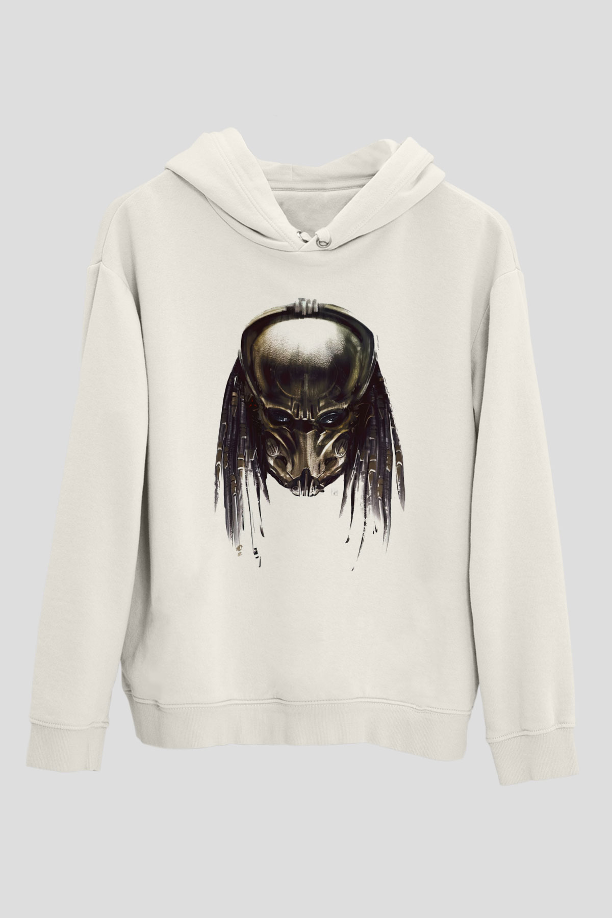 Predator Beyaz Unisex Hoodie