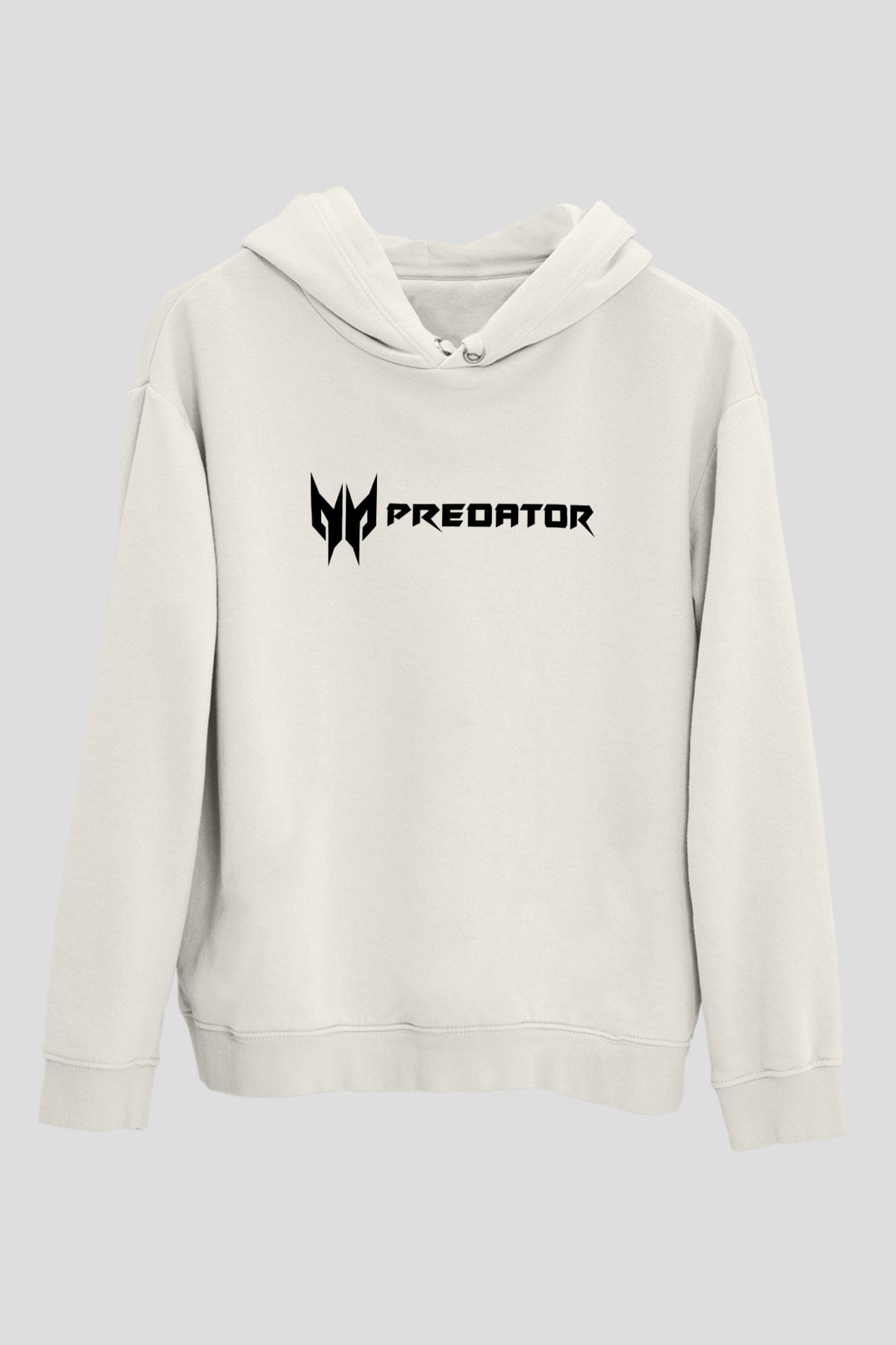 Predator Beyaz Unisex Hoodie