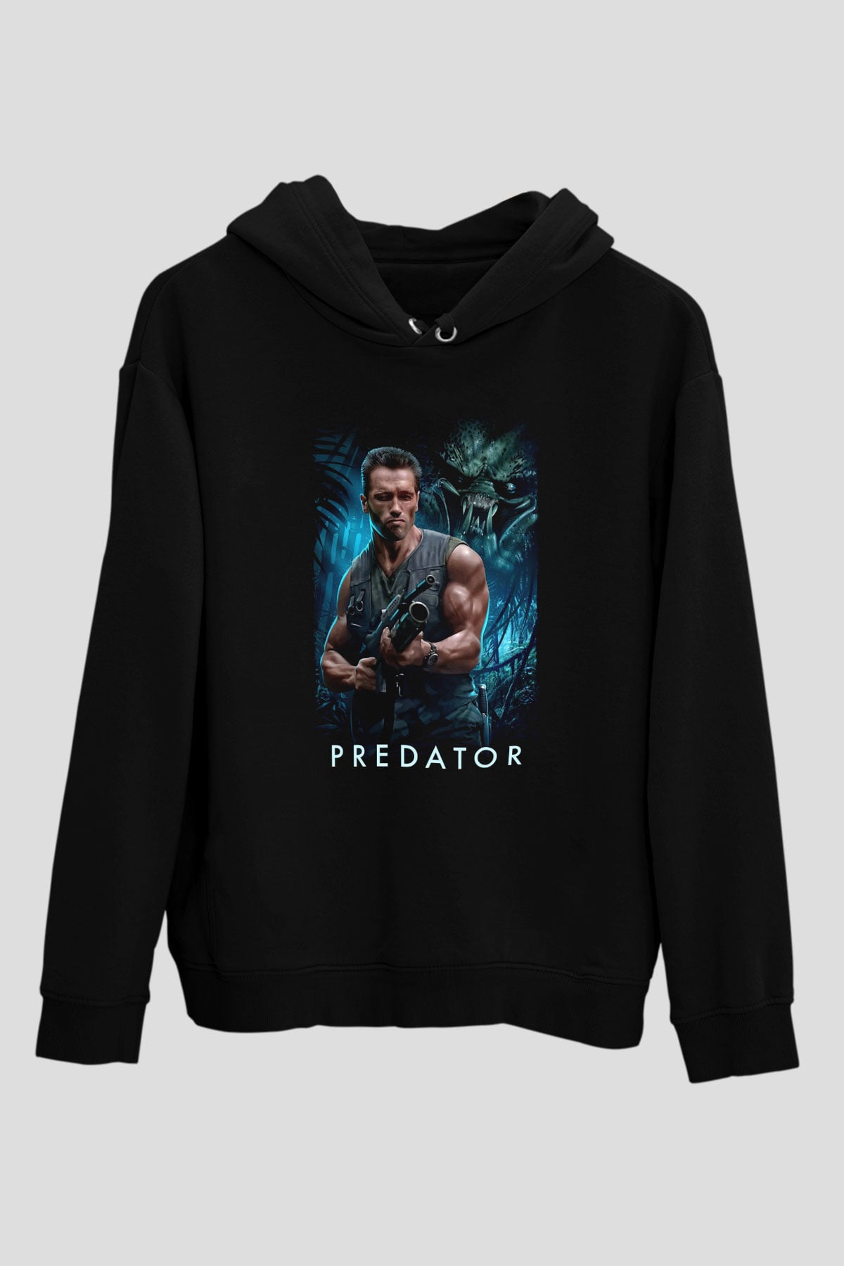 Predator Siyah Unisex Hoodie