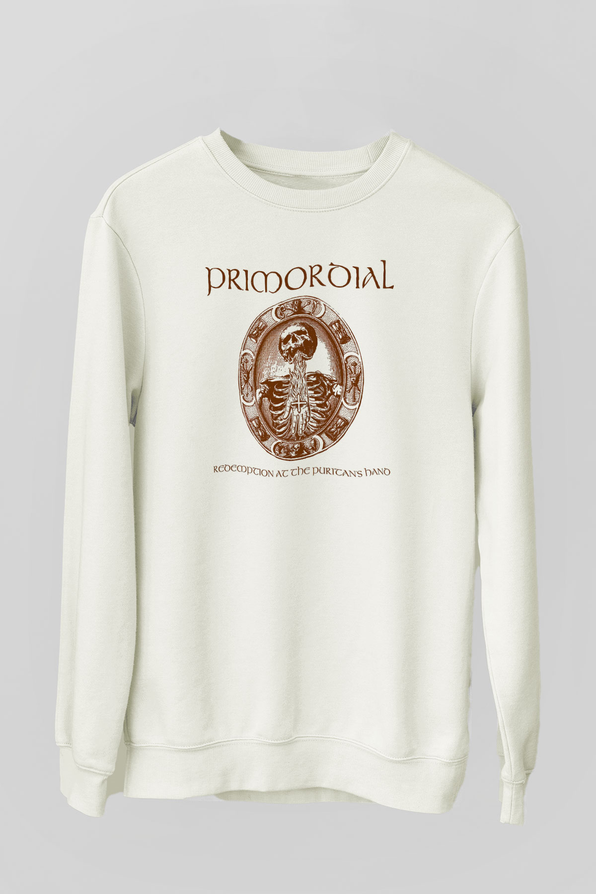 Primordial Beyaz Unisex Sweatshirt
