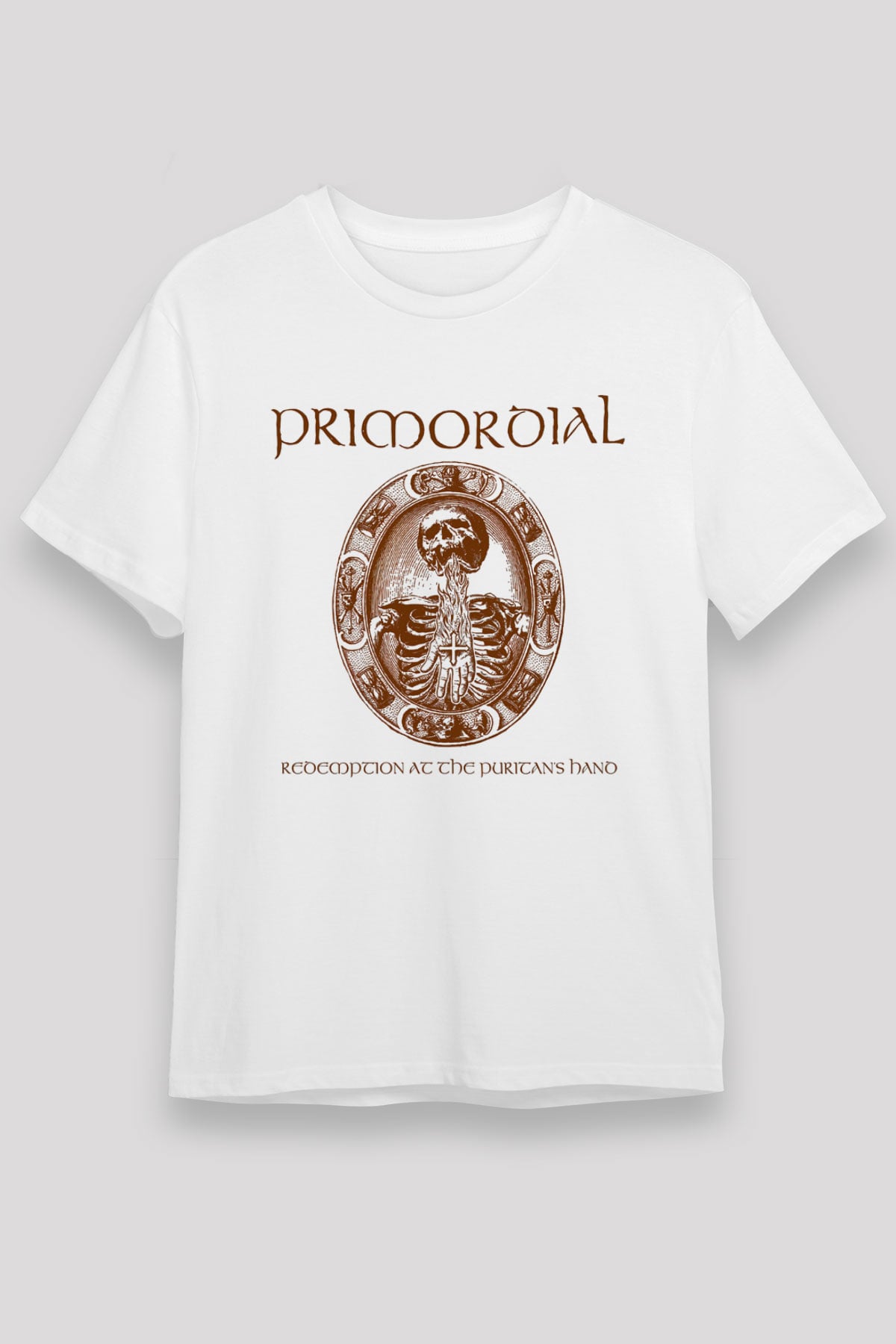 Primordial Beyaz Unisex Tişört T-Shirt - TişörtFabrikası
