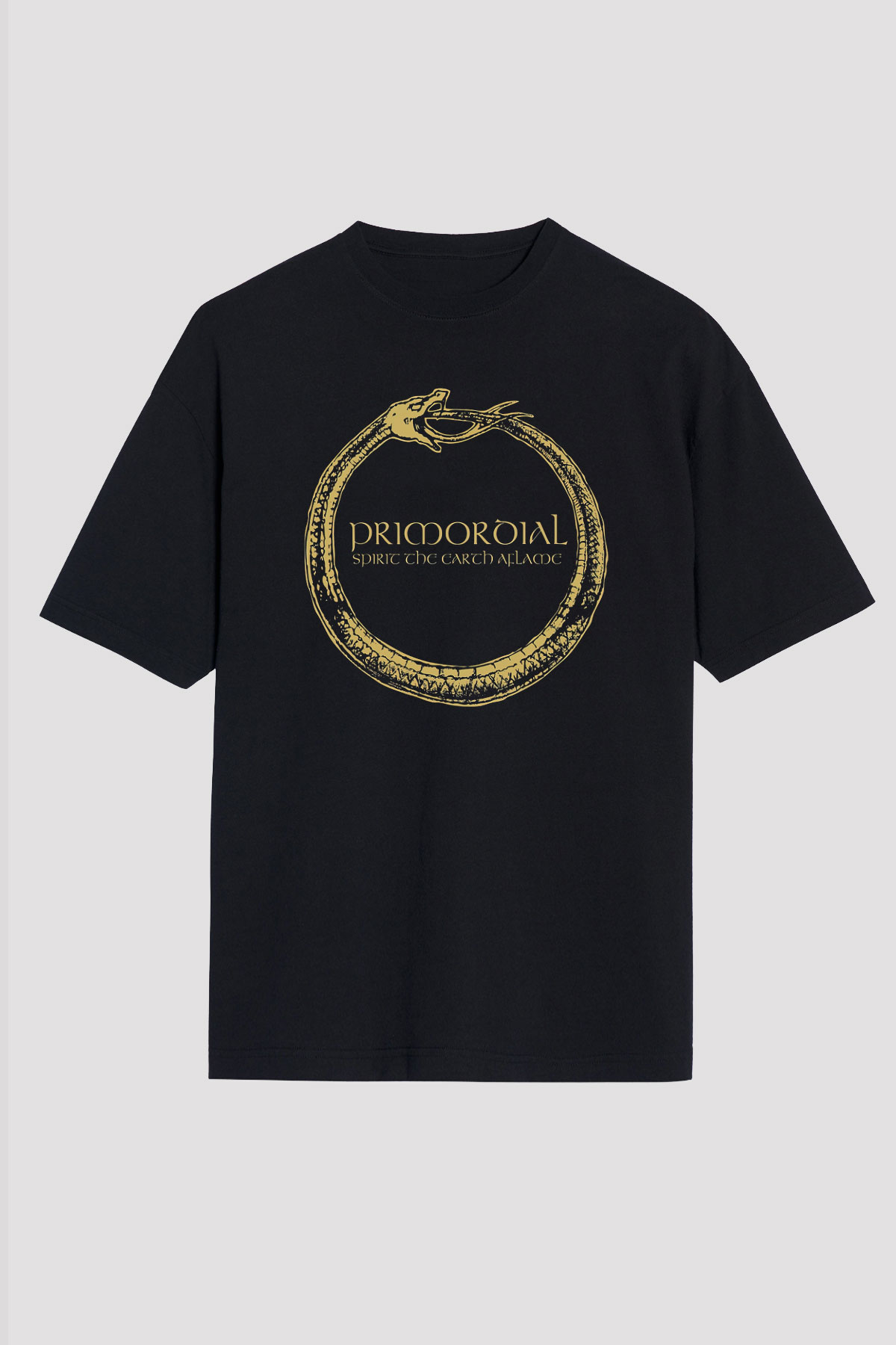 Primordial Siyah Unisex Oversize Tişört T-Shirt
