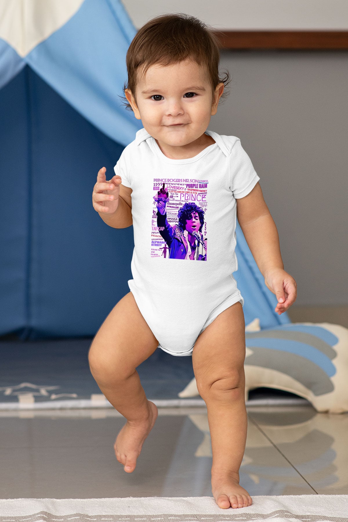 Prince Beyaz Bebek Body - Zıbın