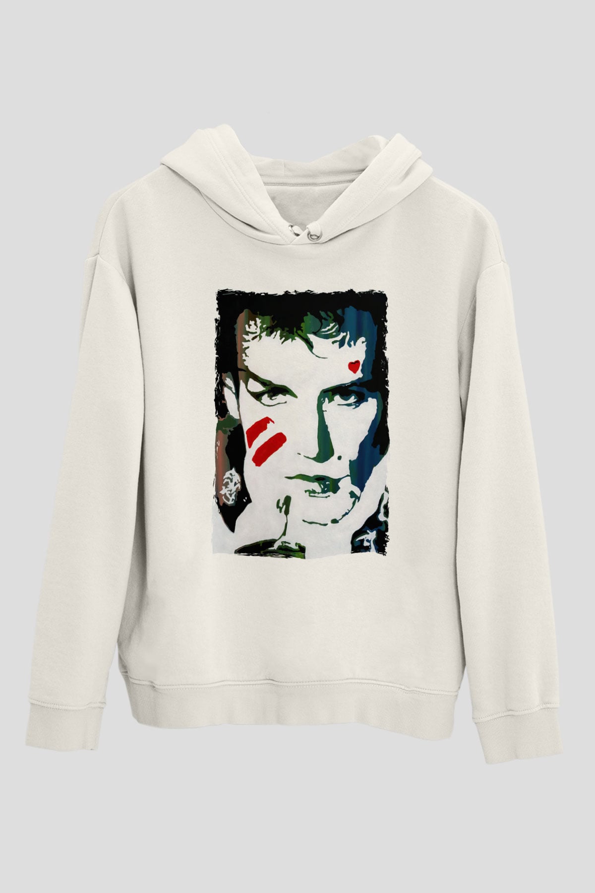 Prince Beyaz Unisex Kapüşonlu Sweatshirt