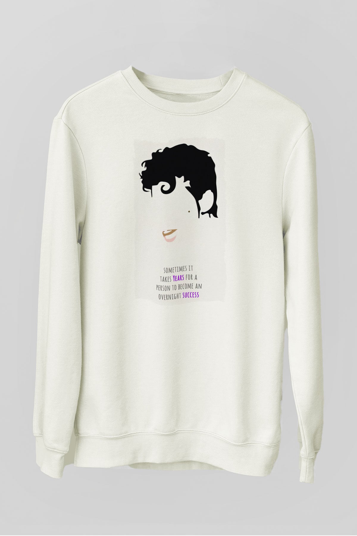 Prince Beyaz Unisex Sweatshirt