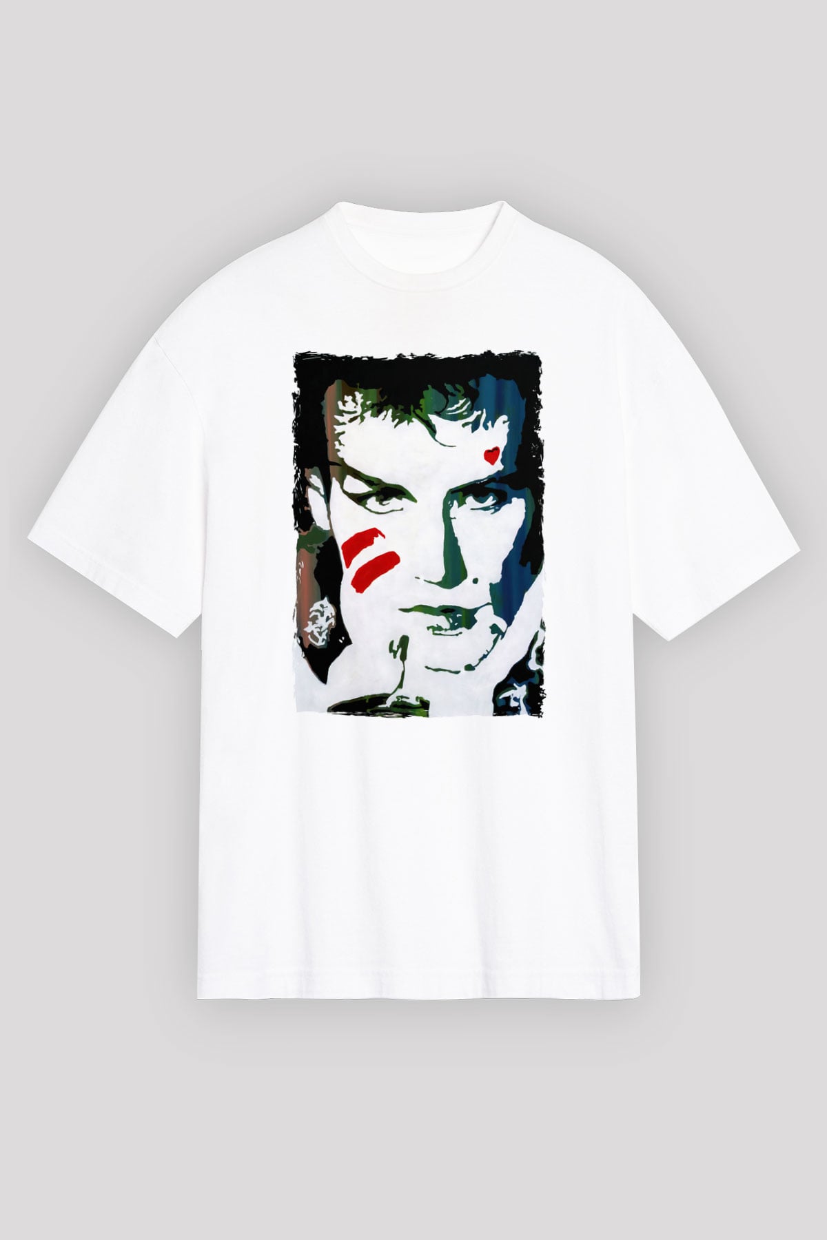 Prince Beyaz Oversize Tişört Oversize T-shirt - TişörtFabrikası