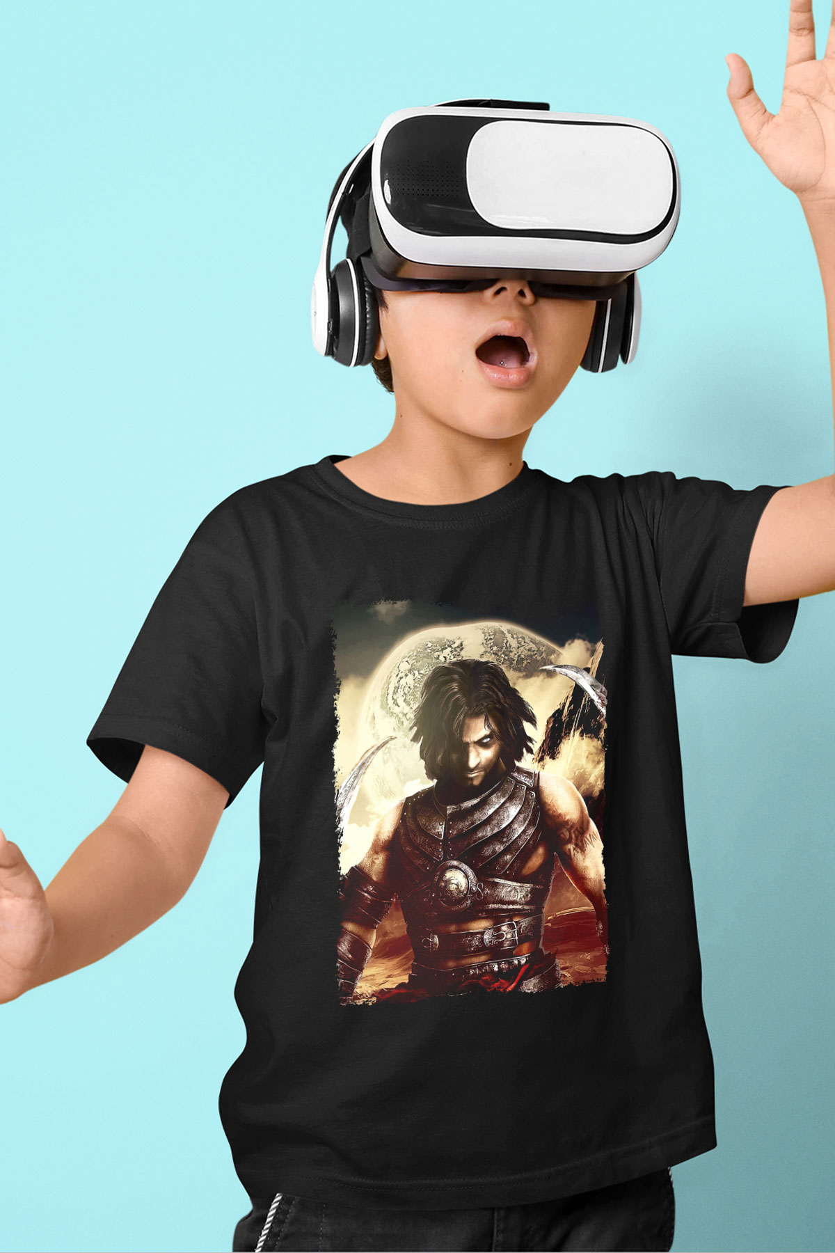 Prince Of Persia Siyah Unisex Çocuk Tişört