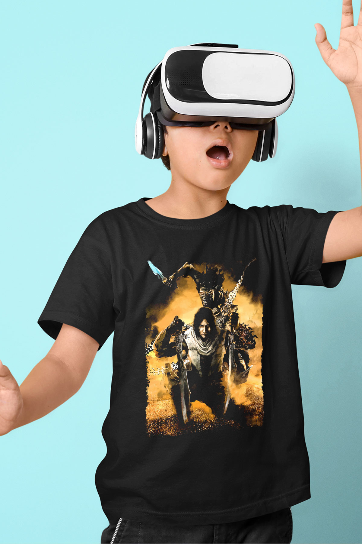 Prince Of Persia Siyah Unisex Çocuk Tişört