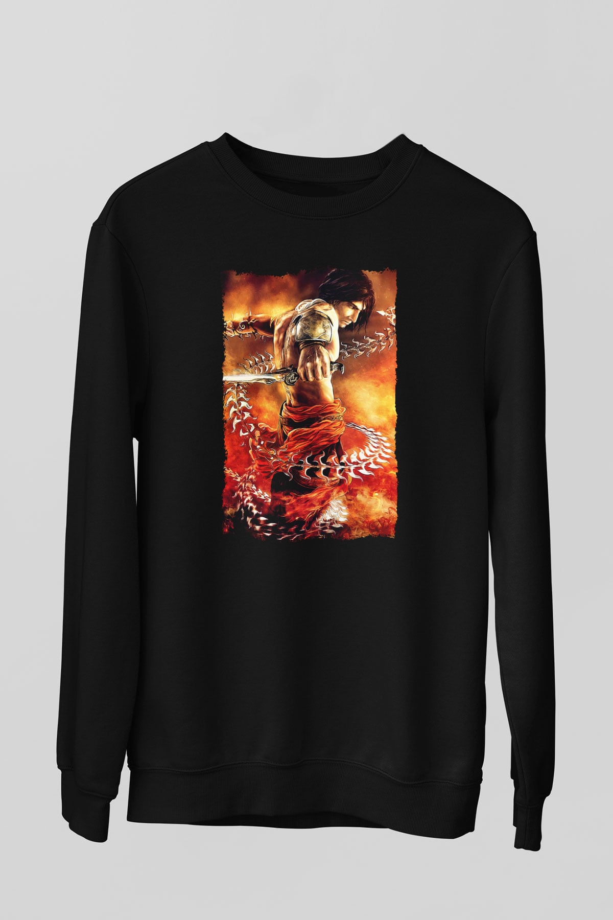 Prince Of Persia Siyah Unisex Sweatshirt