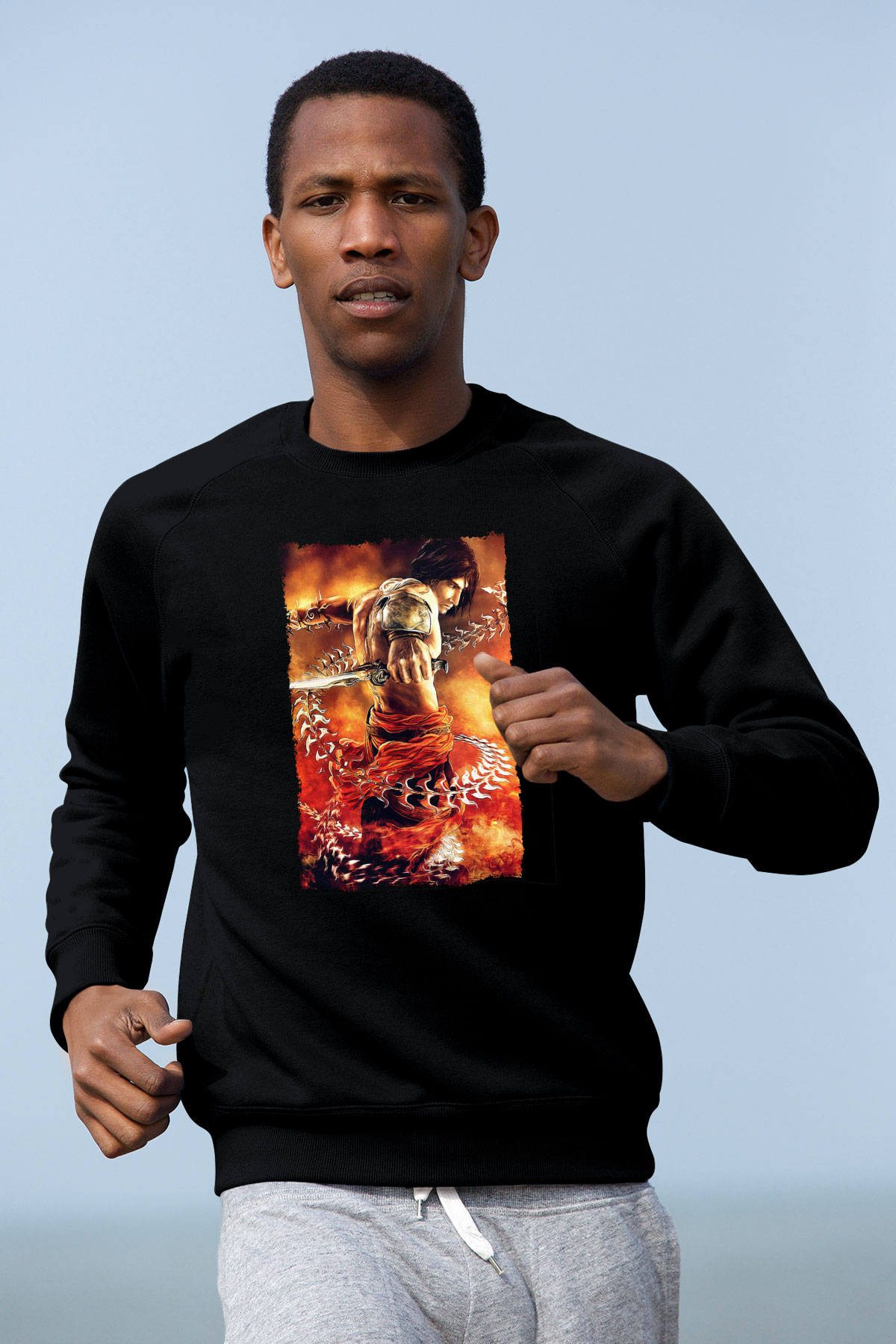 Prince Of Persia Siyah Unisex Sweatshirt