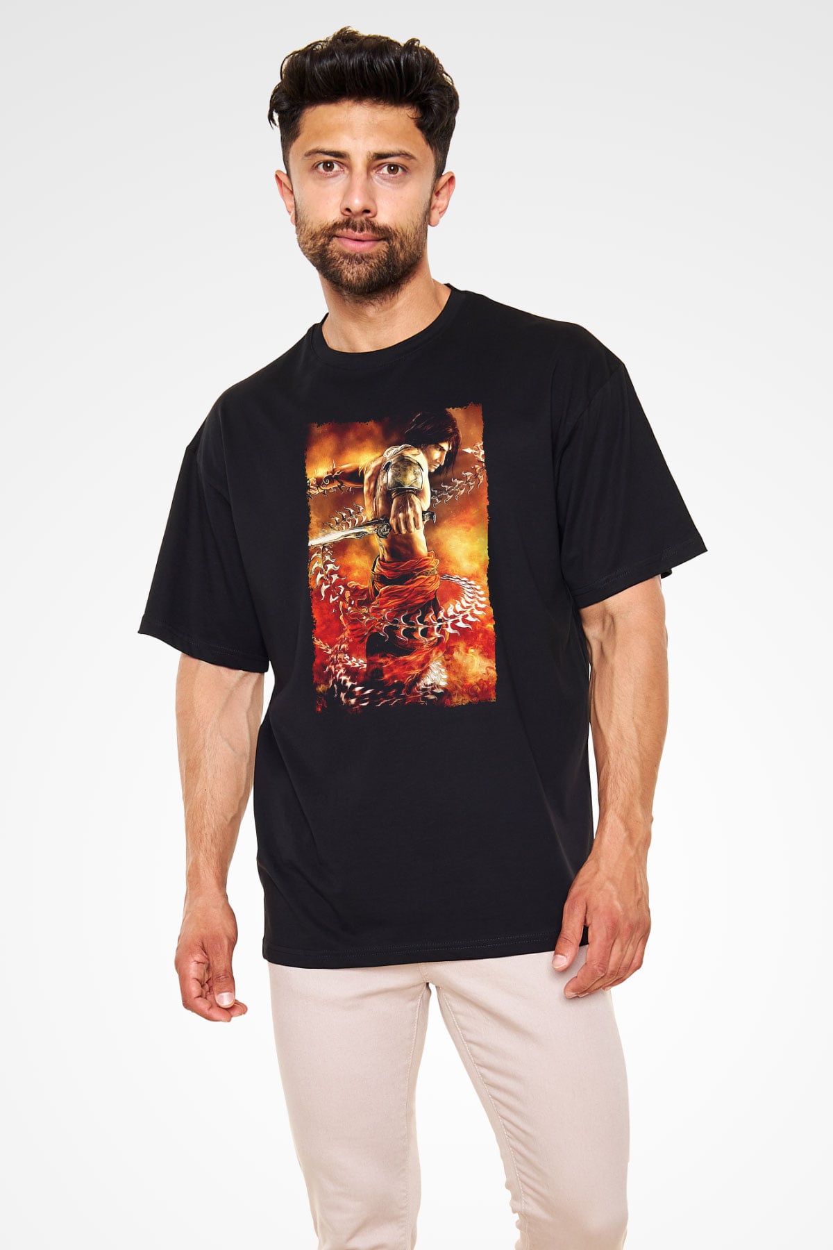 Prince Of Persia Siyah Oversize Tişört Oversize T-shirt