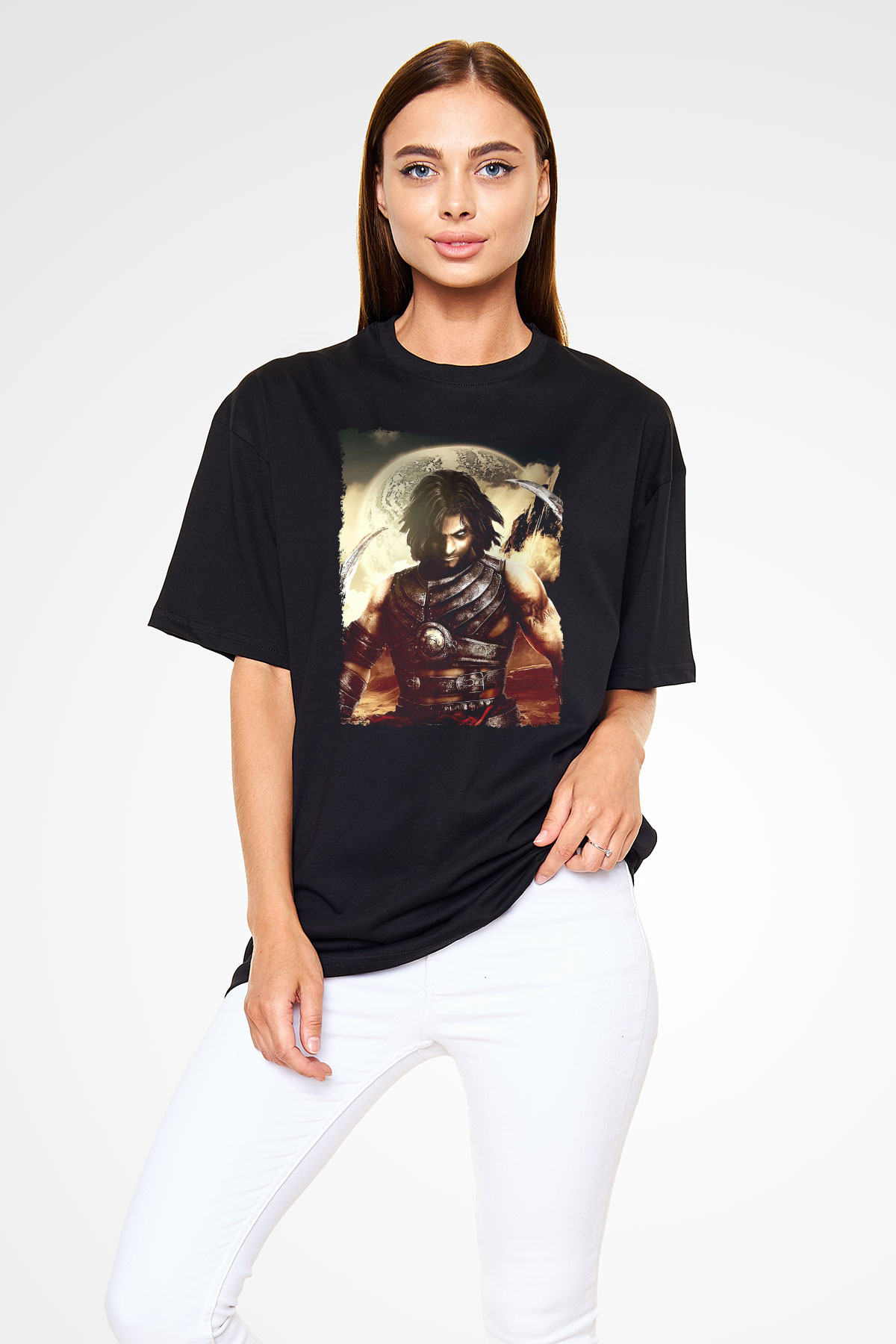 Prince Of Persia Siyah Oversize Tişört Oversize T-shirt
