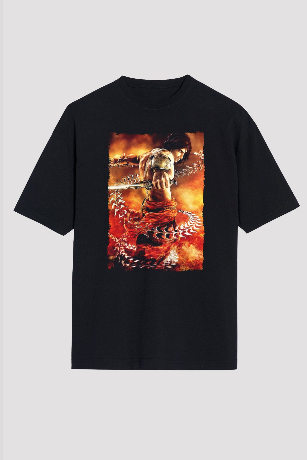 Prince Of Persia Siyah Oversize Tişört Oversize T-shirt