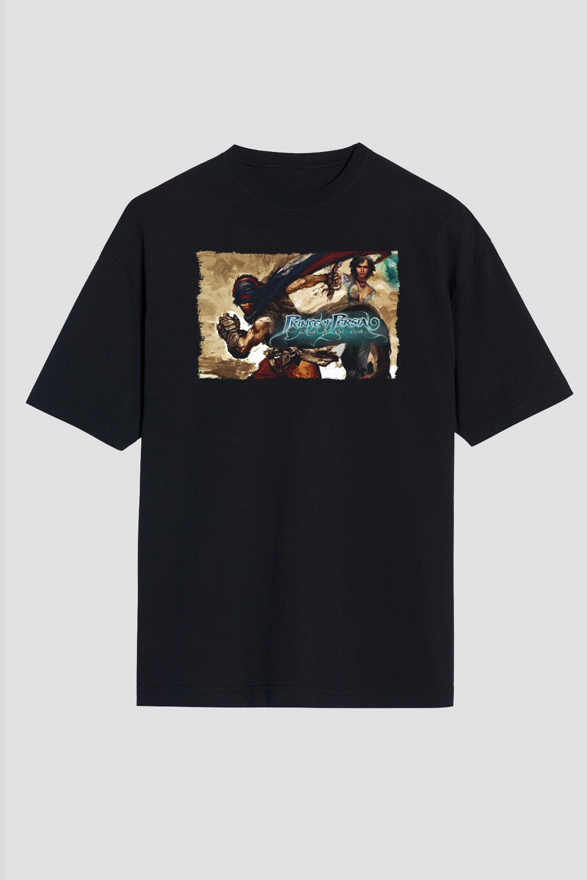 Prince Of Persia Siyah Oversize Tişört Oversize T-shirt