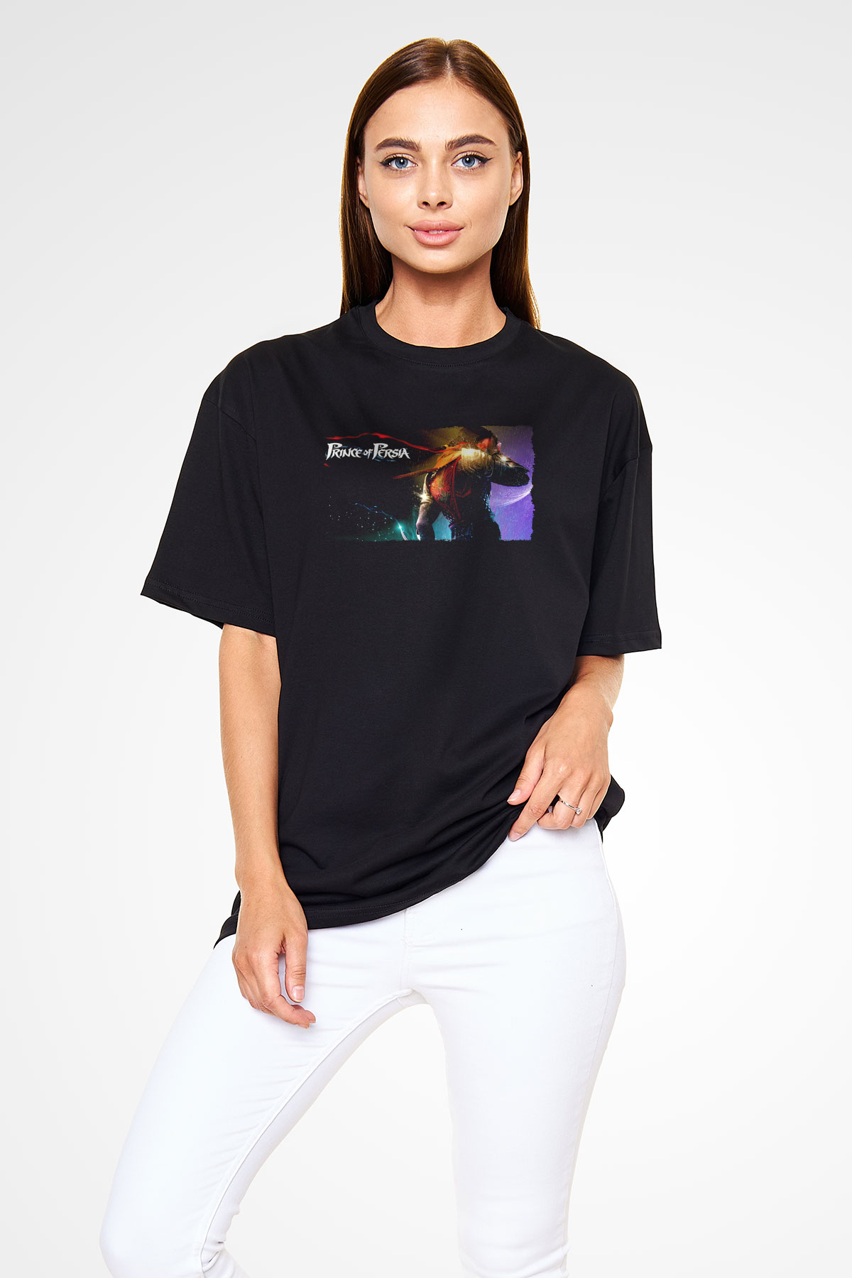 Prince Of Persia Siyah Oversize Tişört Oversize T-shirt