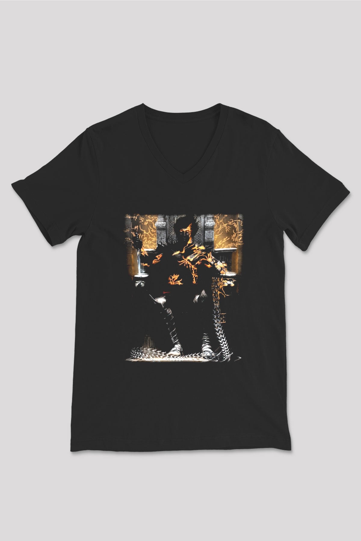Prince Of Persia Siyah Unisex V Yaka Tişört T-Shirt