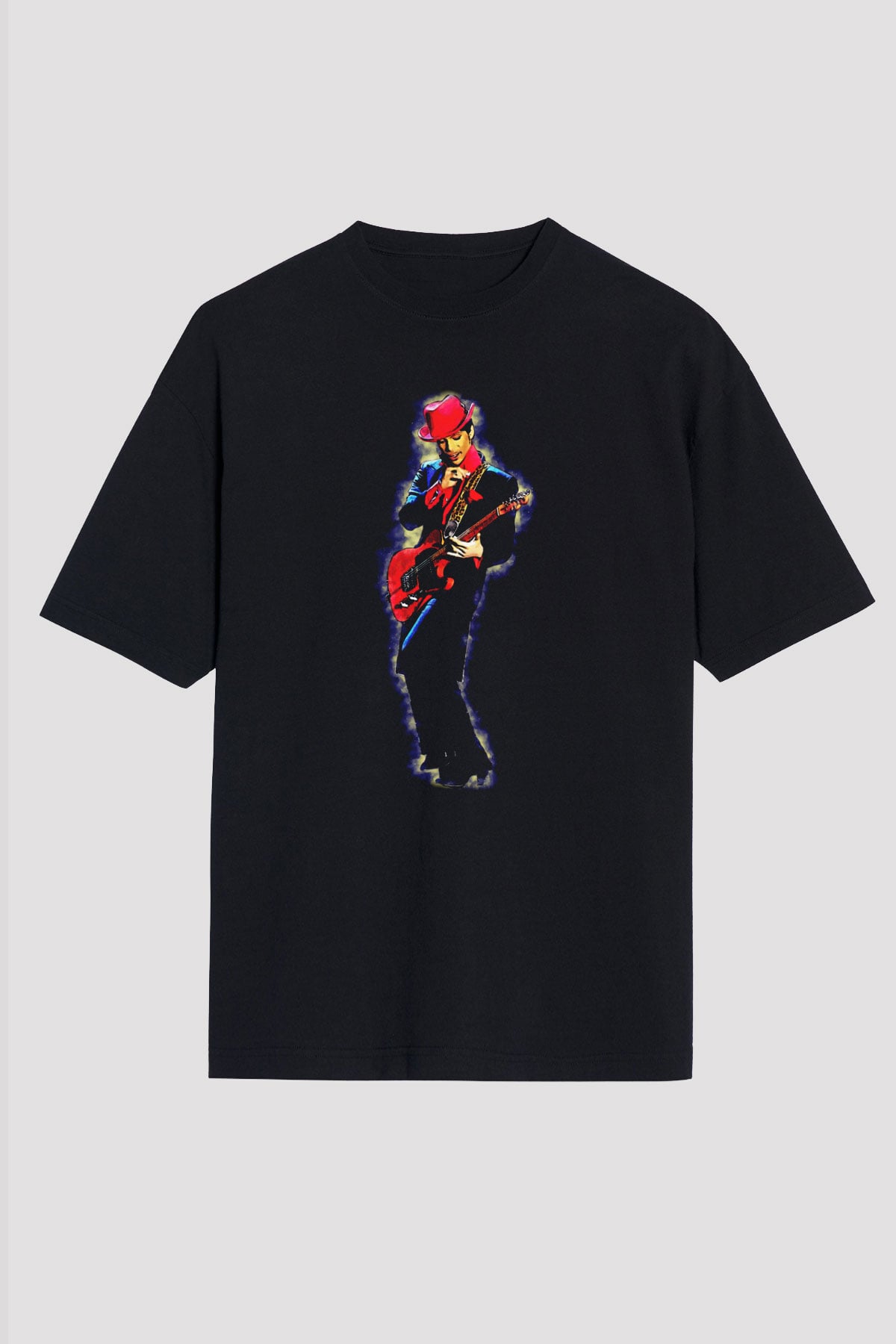 Prince Siyah Oversize Tişört Oversize T-shirt - TişörtFabrikası