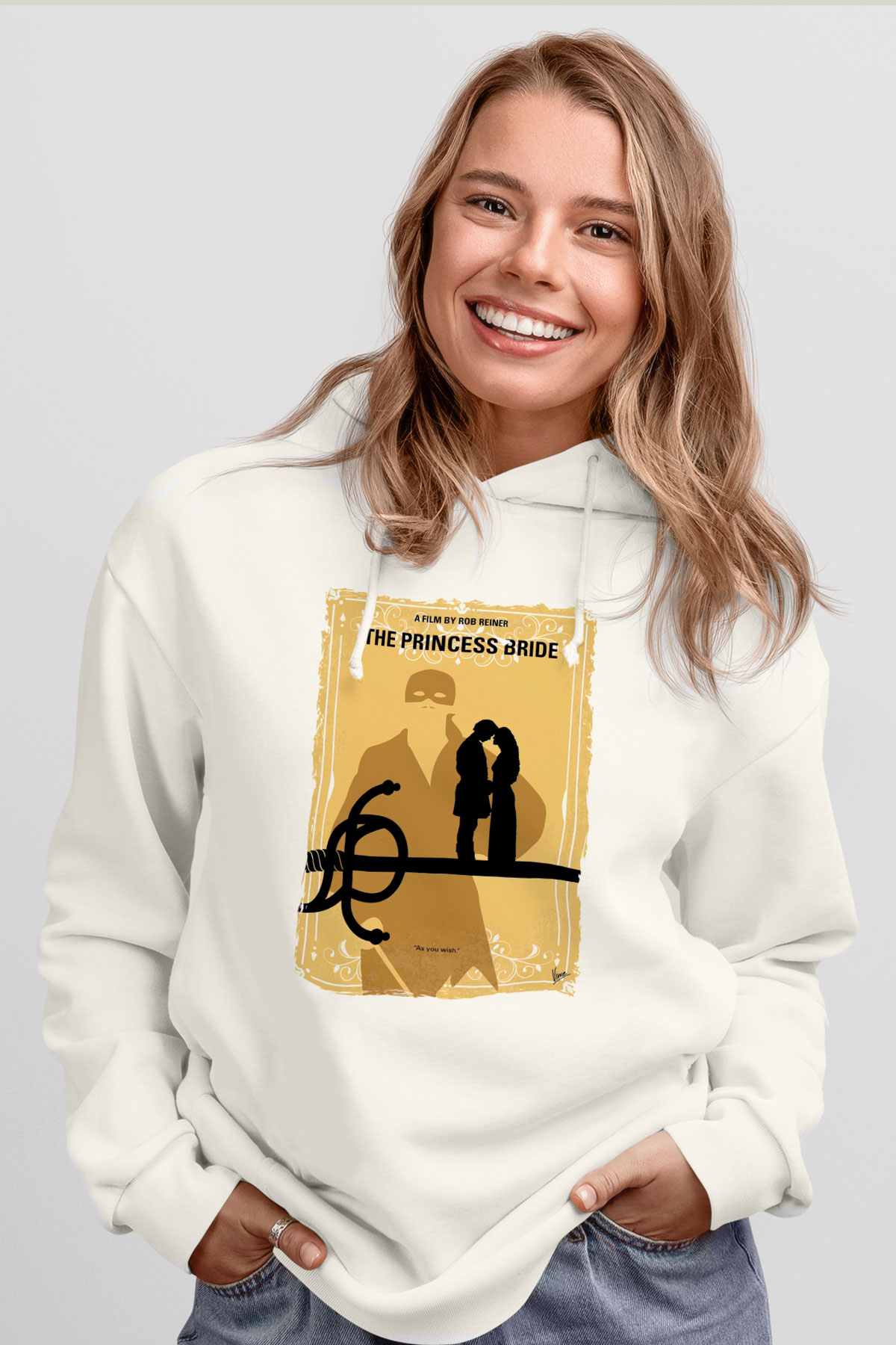 Princess Bride Beyaz Unisex Hoodie