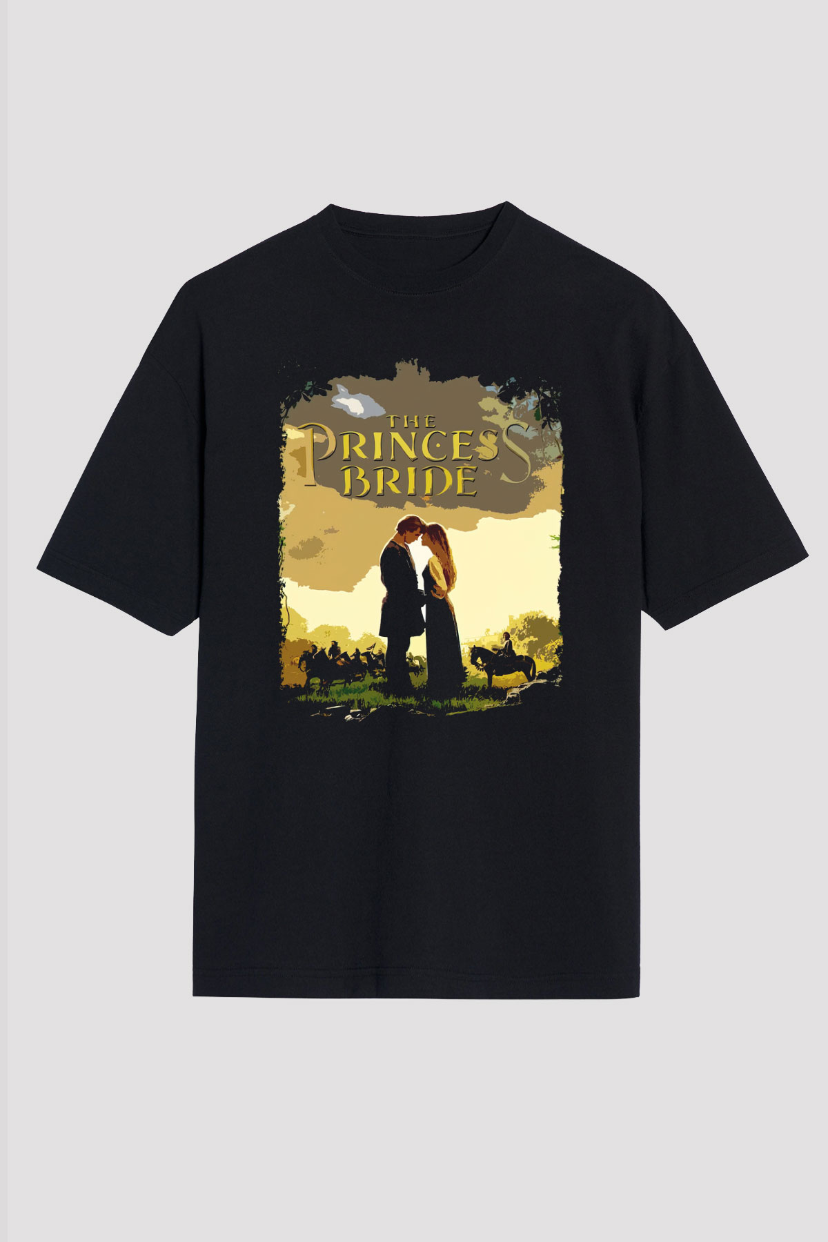Princess Bride Siyah Oversize Tişört