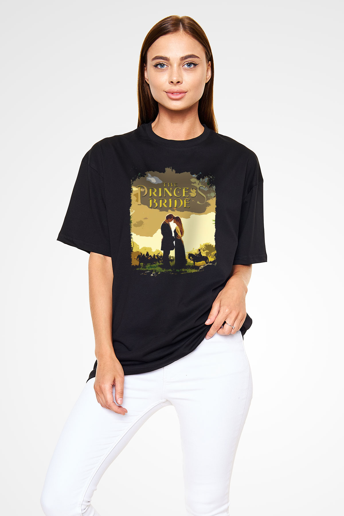 Princess Bride Siyah Oversize Tişört
