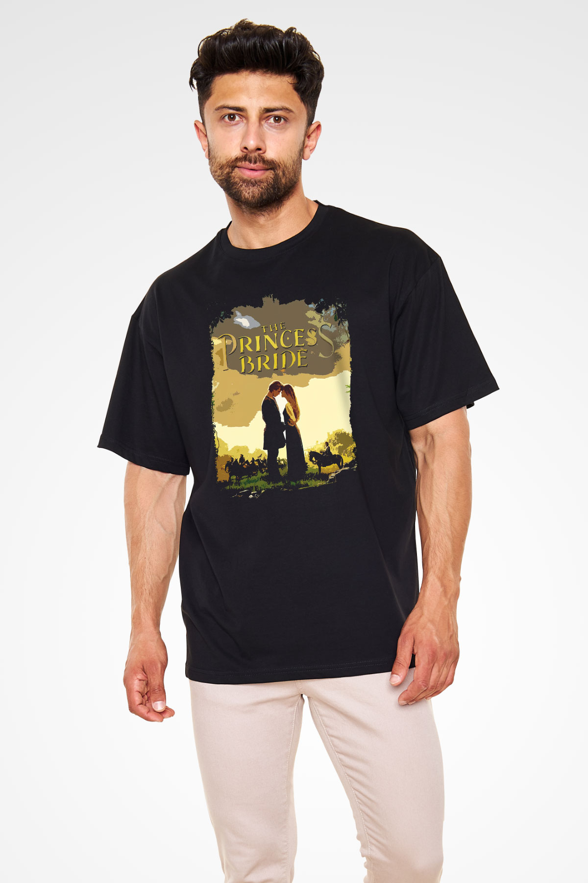Princess Bride Siyah Oversize Tişört