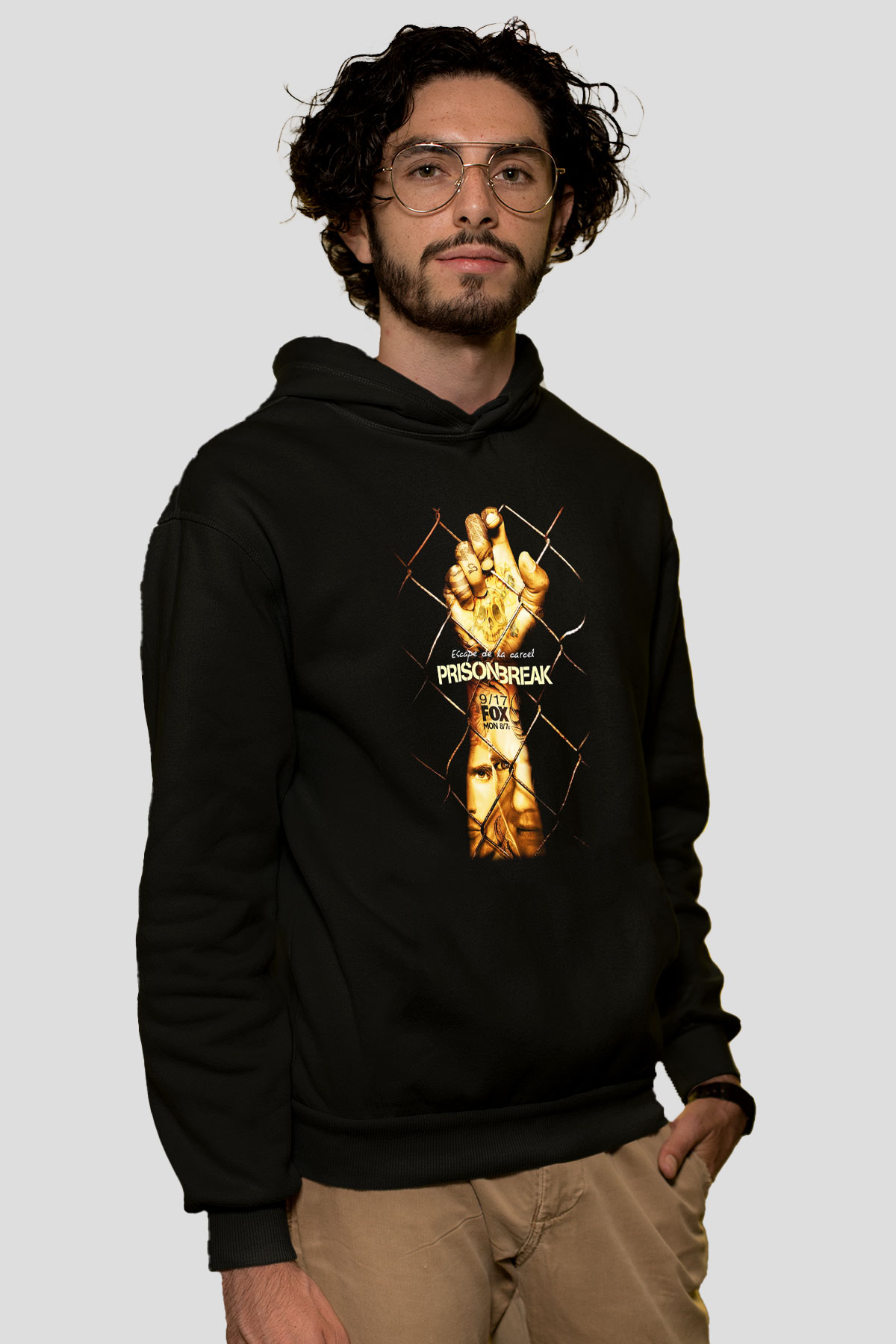 Prison Break Siyah Unisex Hoodie